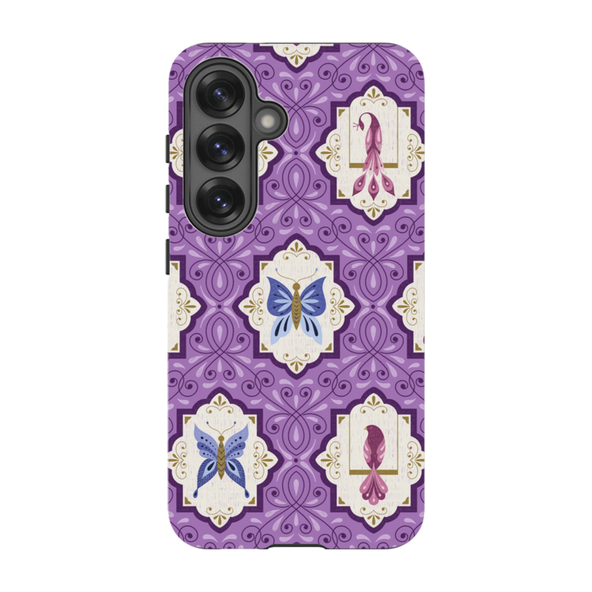 Samsung Tough Case - Wingframes Med Purple By Jenny Zemanek