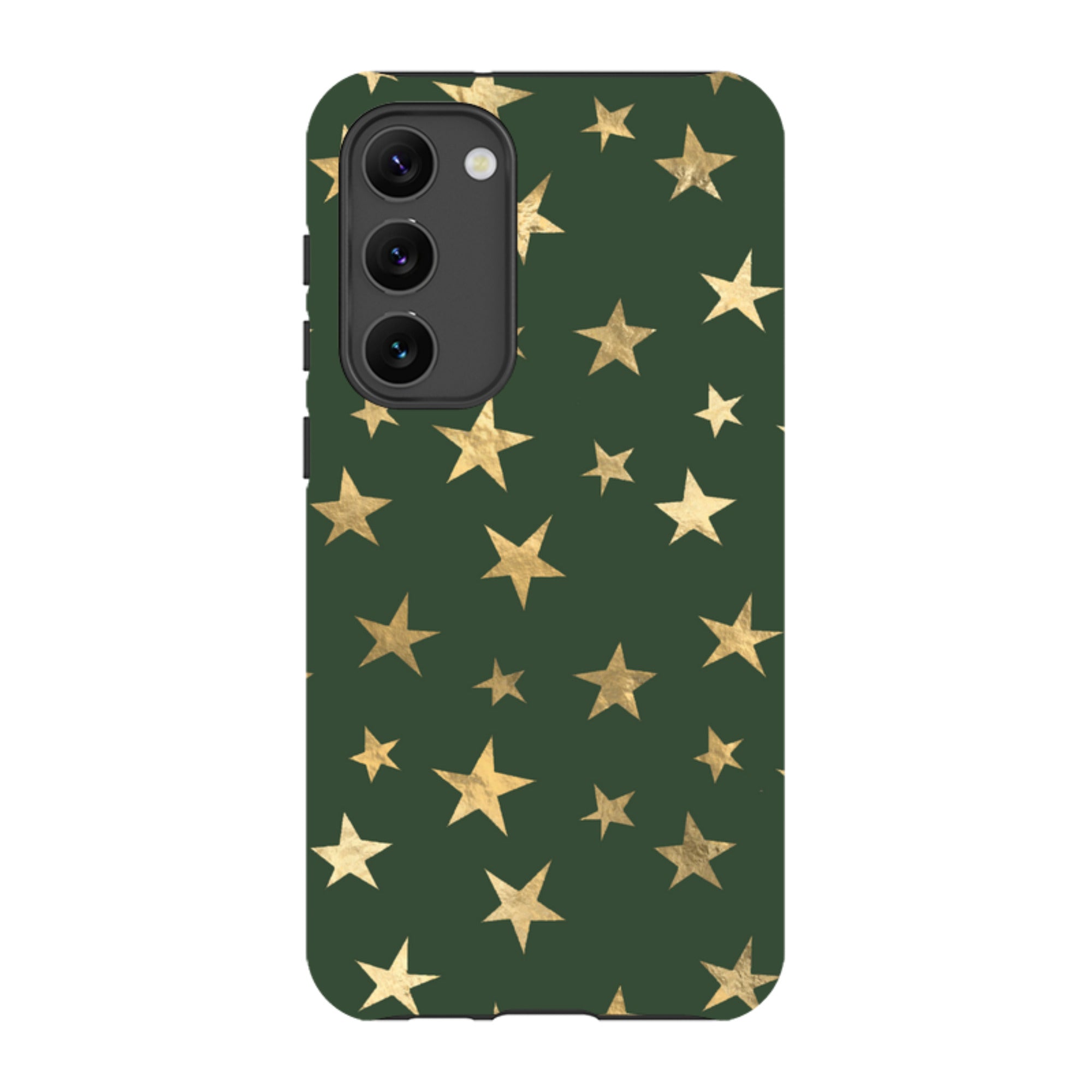 Samsung Tough Case - Green and Gold Stars