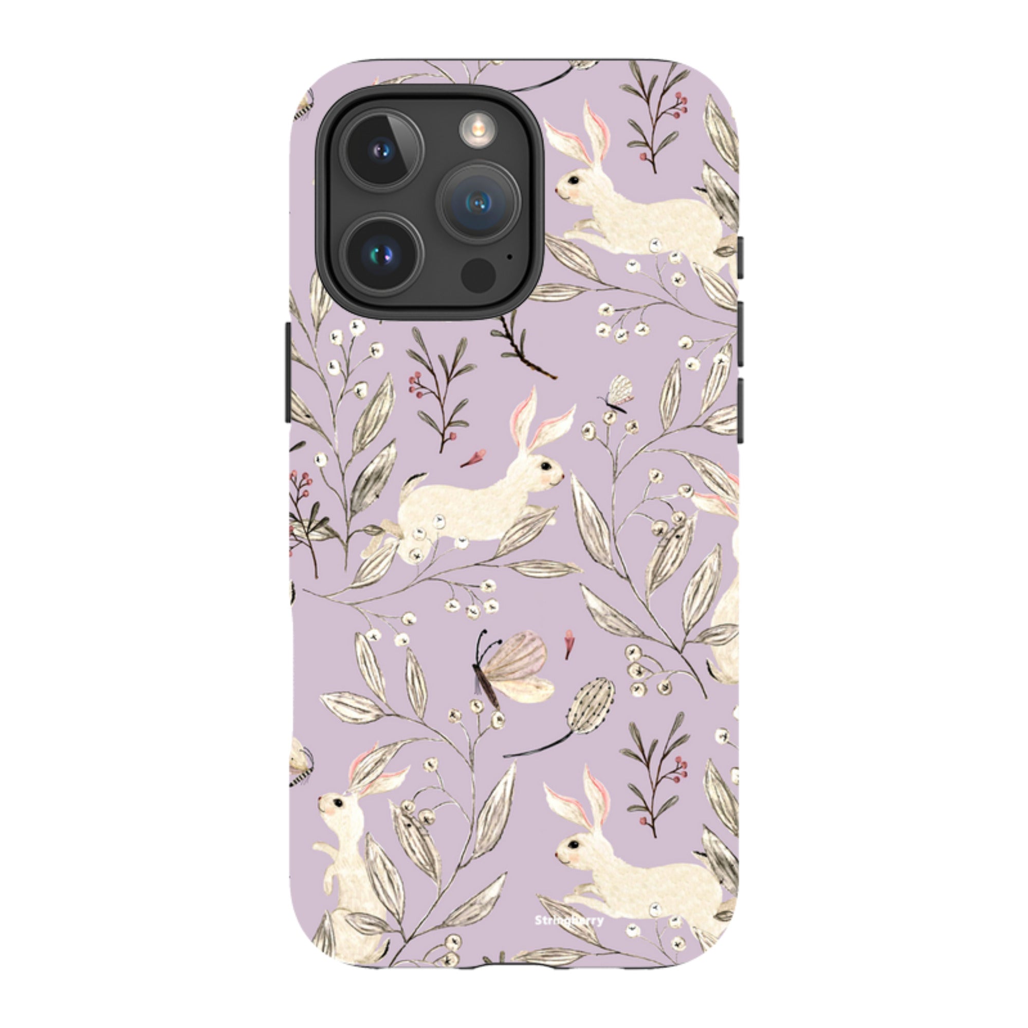 iPhone MagSafe Tough Case - Bunnies Mauve By Katherine Quinn