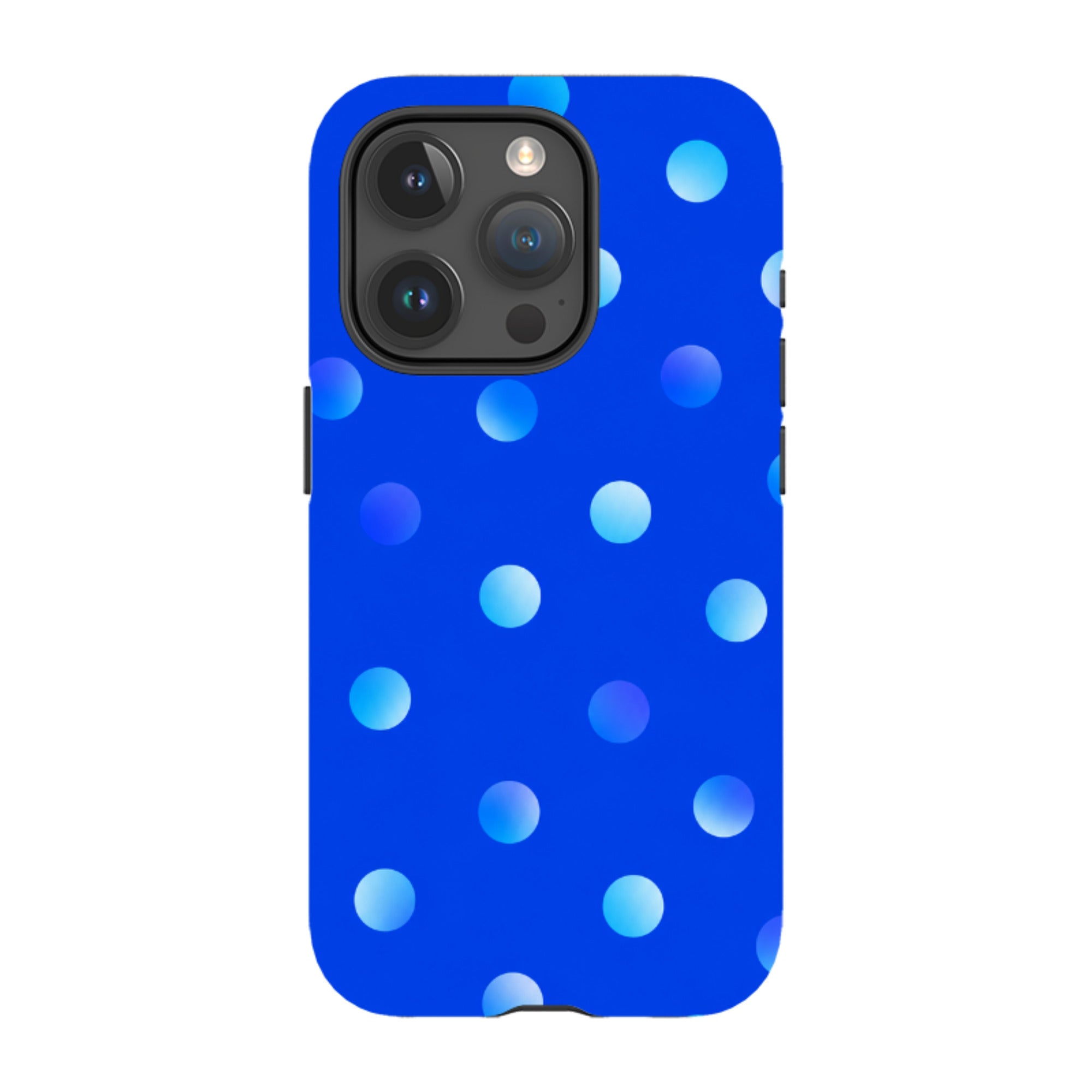 iPhone Tough Case - Blue Polka Dot
