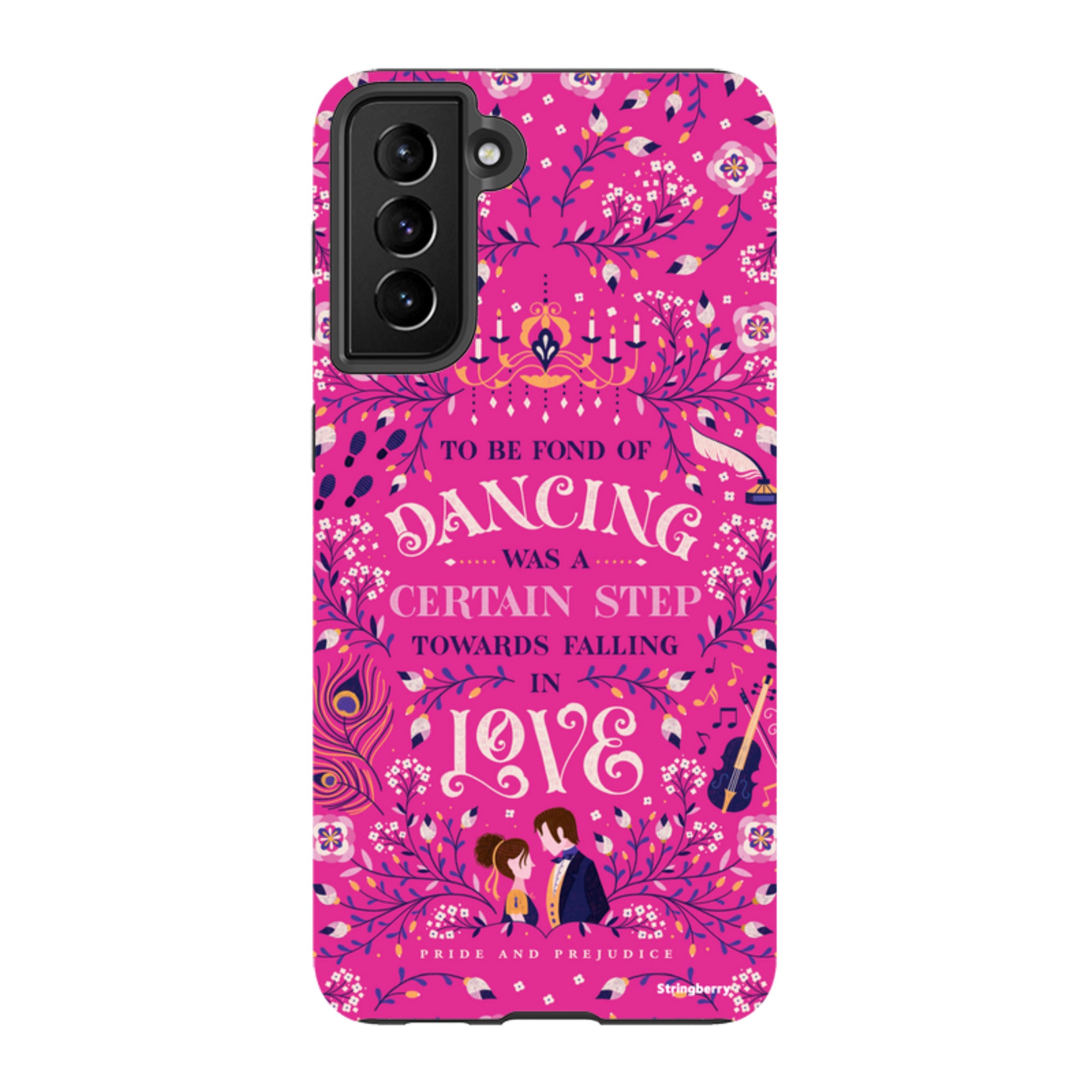 Samsung Tough Case - Pride And Prejudice Pink By Jenny Zemanek