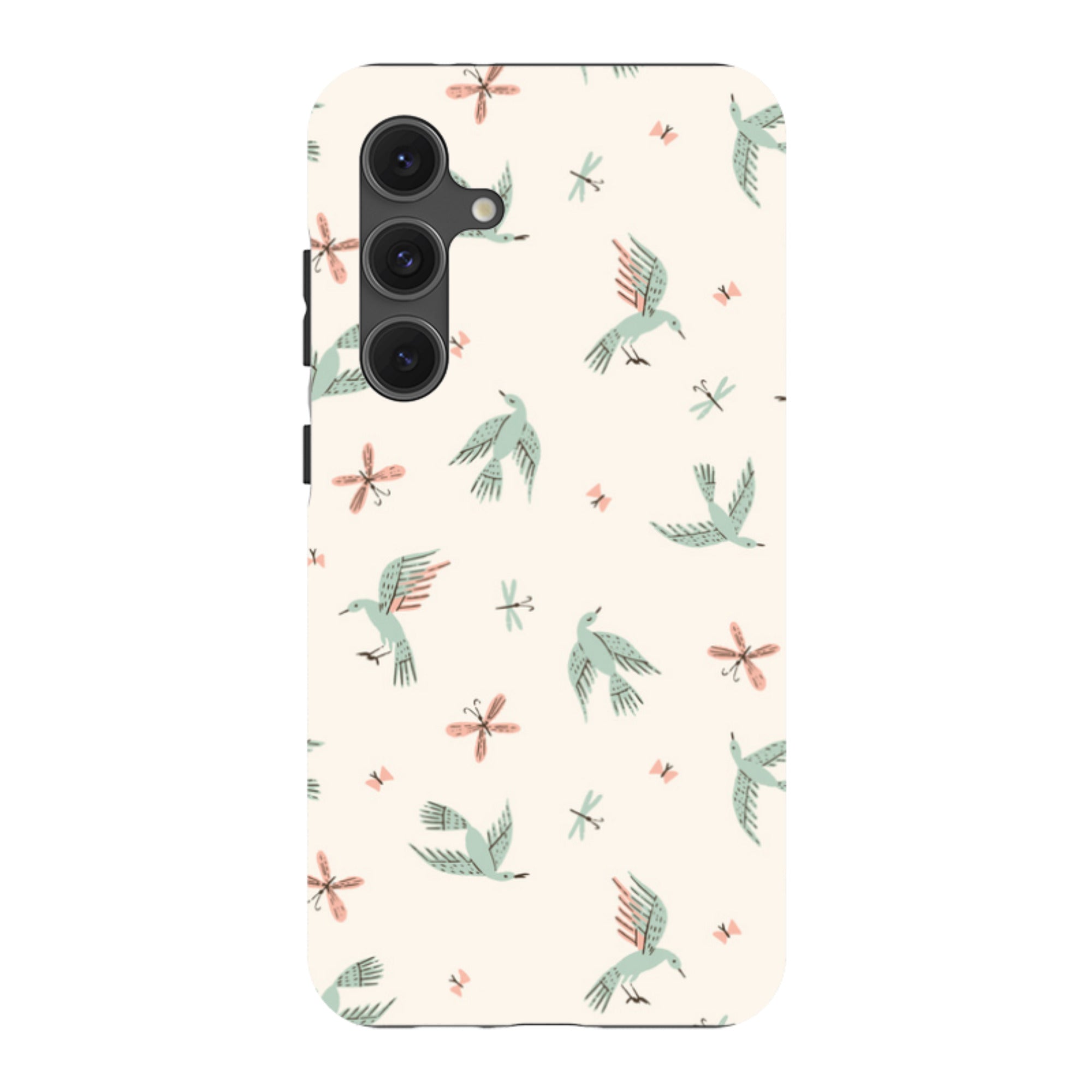 Samsung Tough Case - Birds And Butterflies Cream By Meghann Rader
