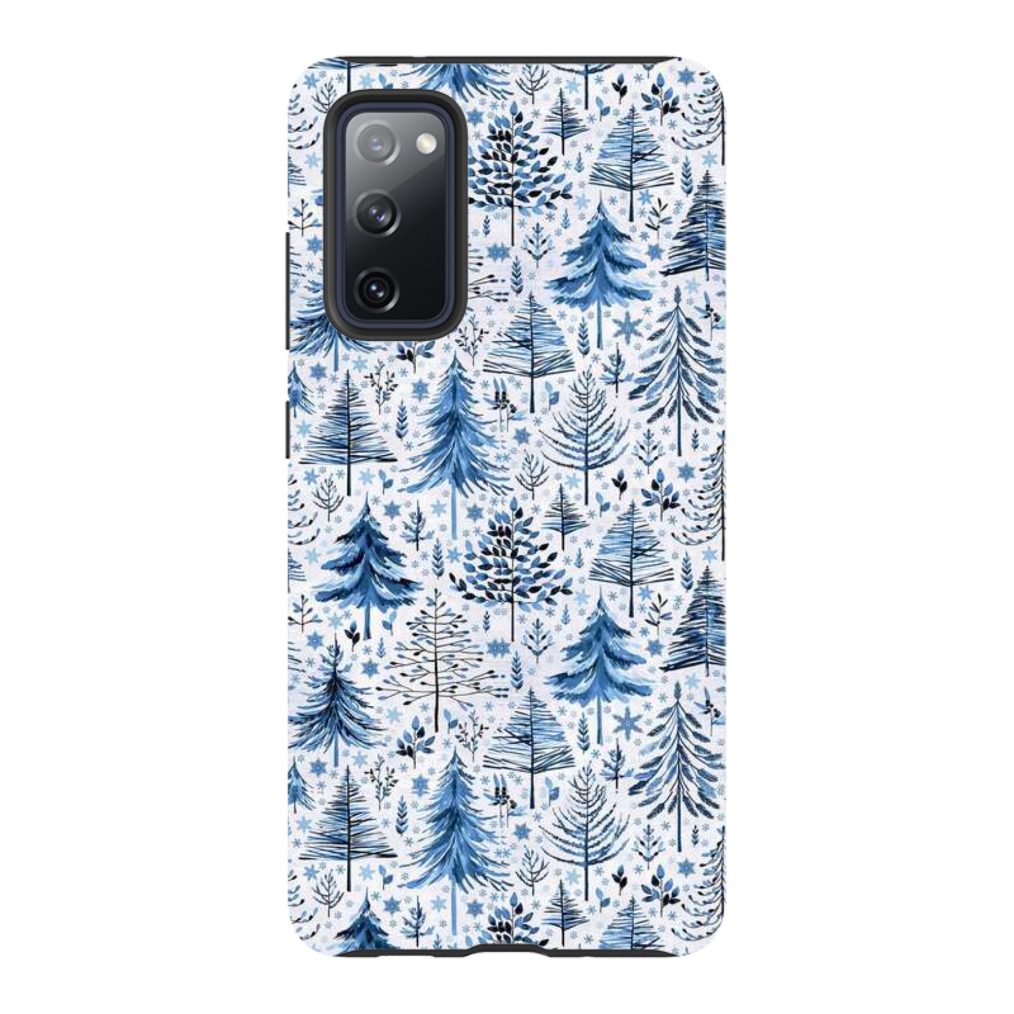 Samsung Tough Case - Blue Xmas Trees By Elisabeth Haager