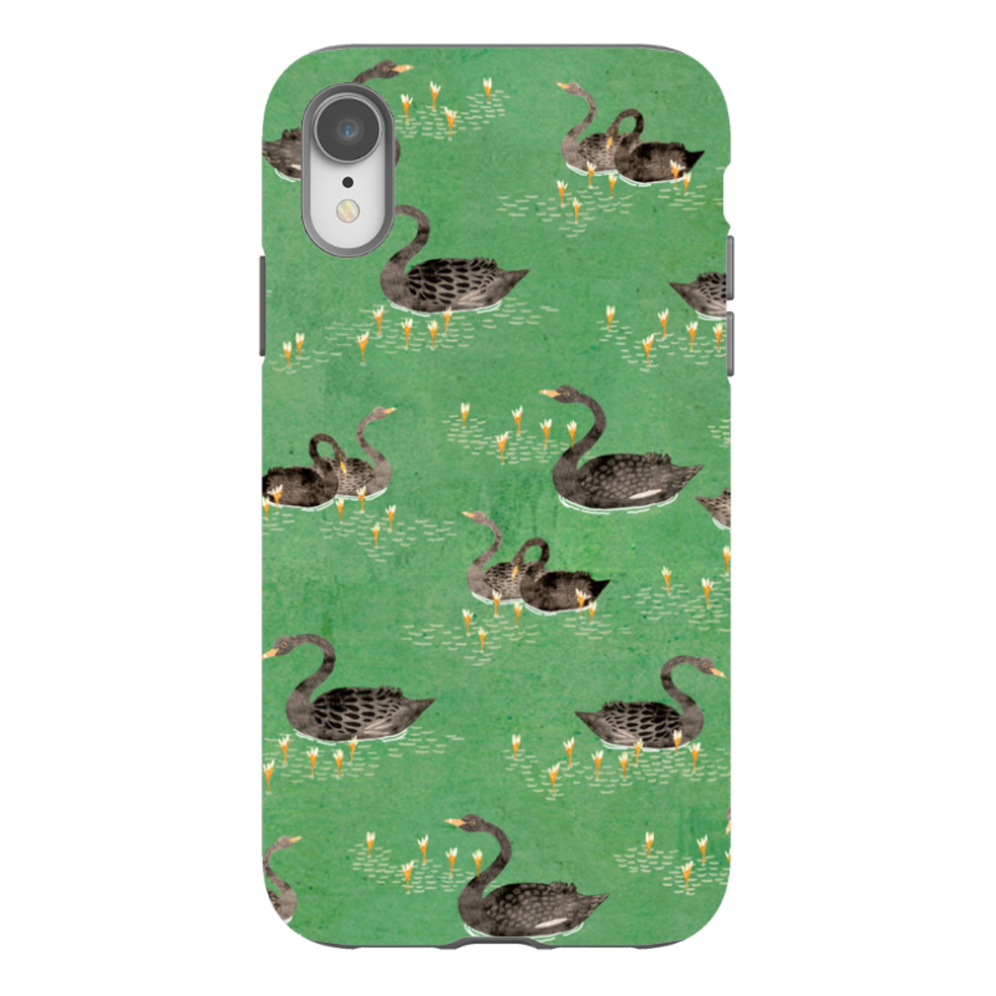 iPhone Tough Case - Swans Green By Katherine Quinn
