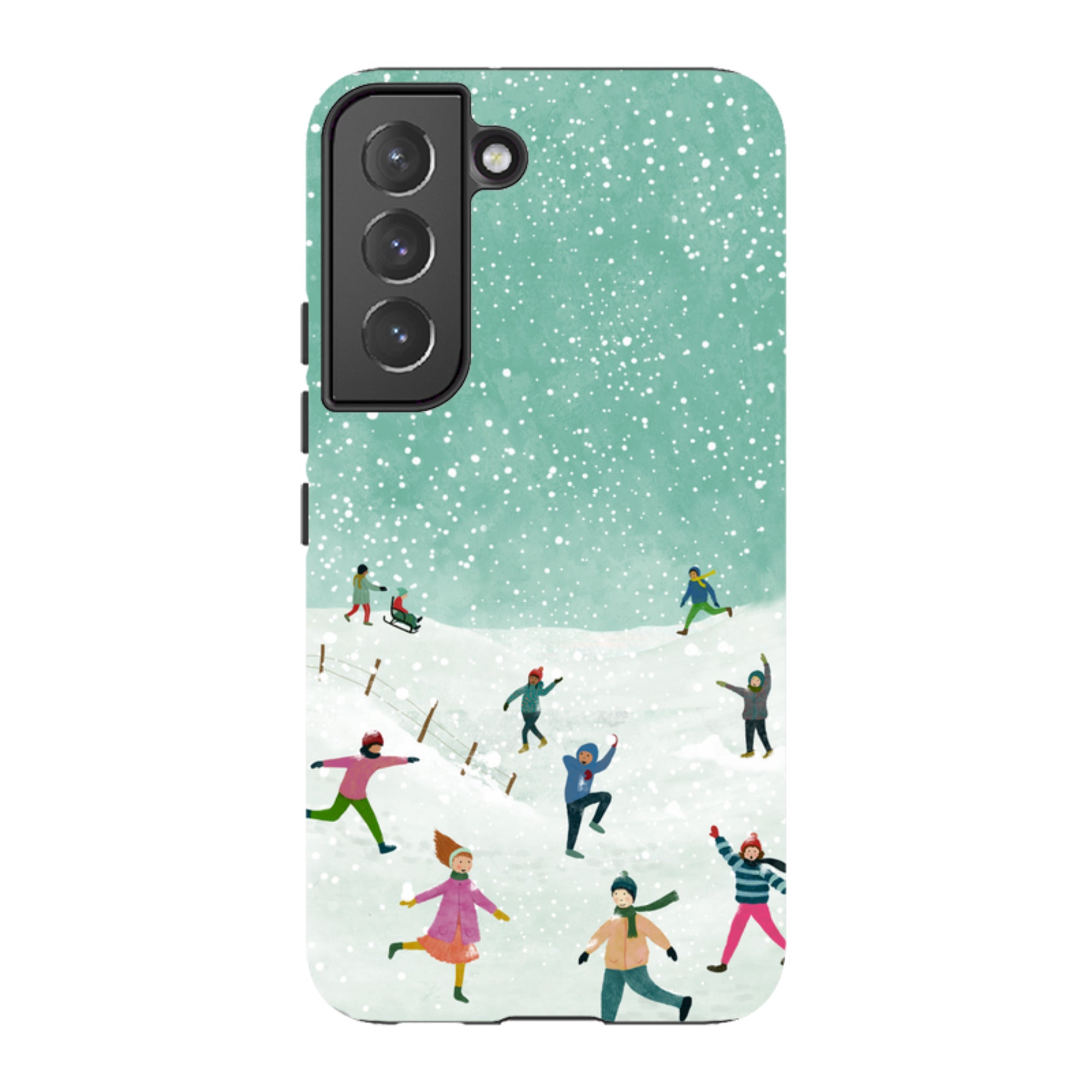 Samsung Tough Case - Snowball Fight By Katherine Quinn