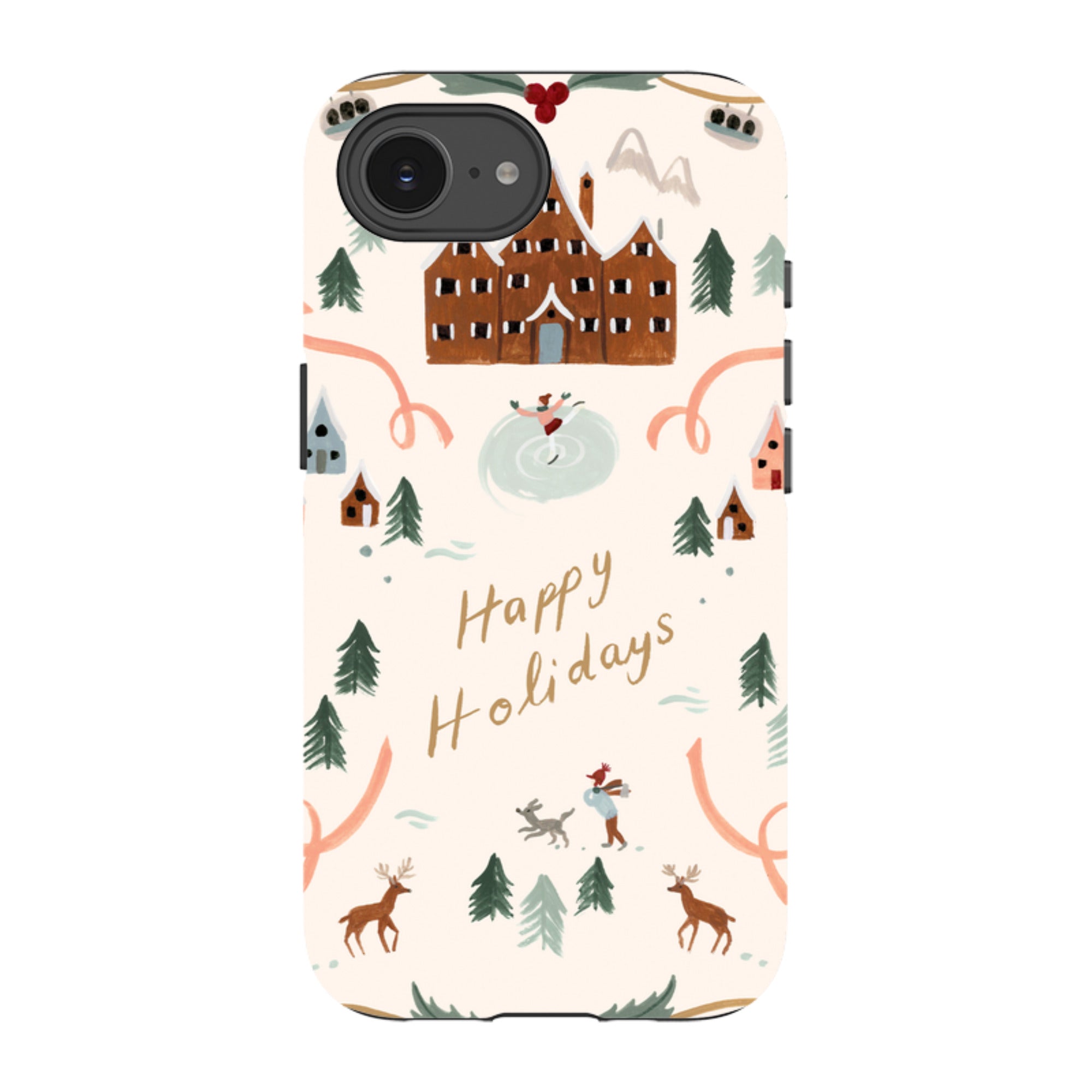 iPhone Tough Case - Happy Holidays By Bex Parkin