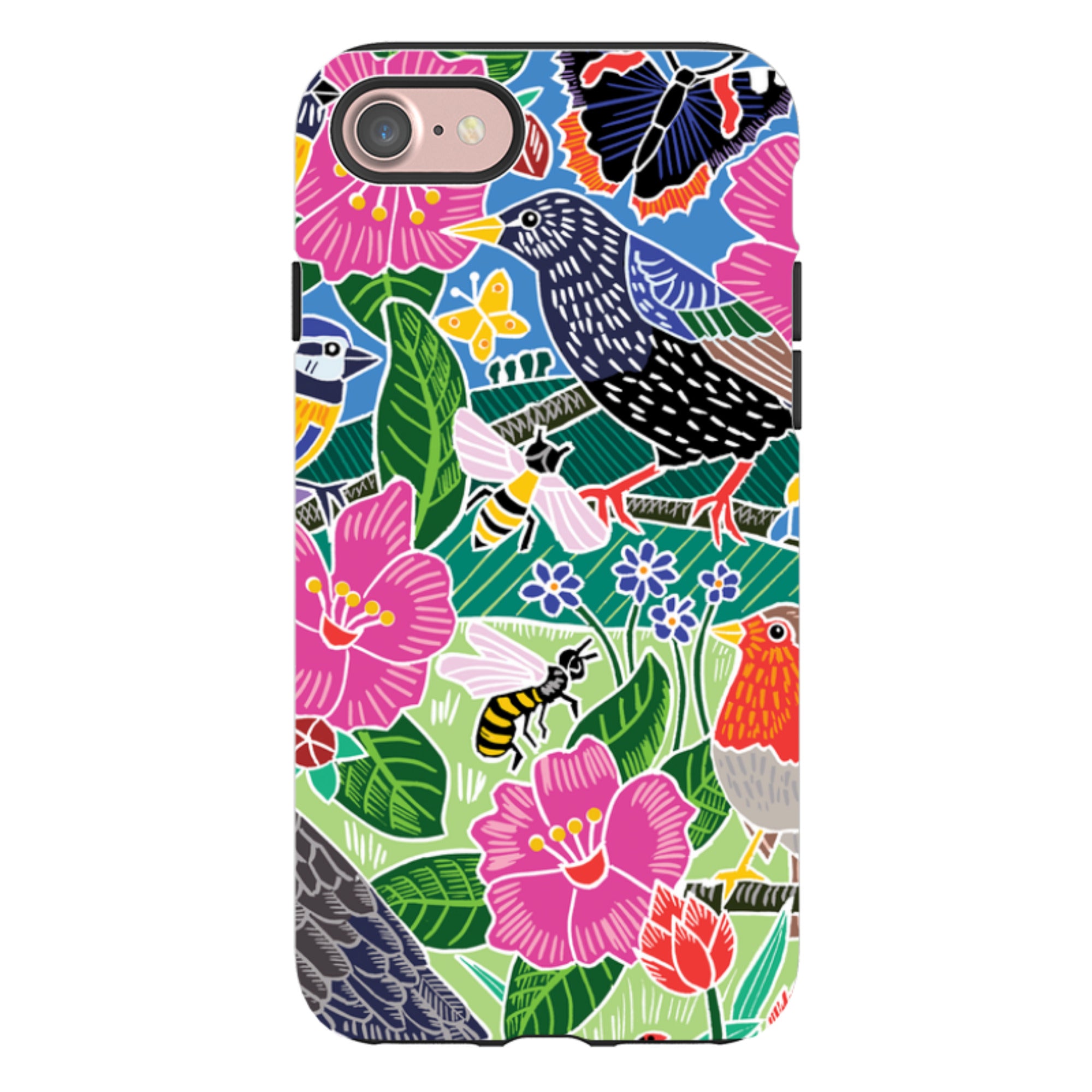 iPhone Tough Case - Garden Bird Jigsaw A By Kate Heiss