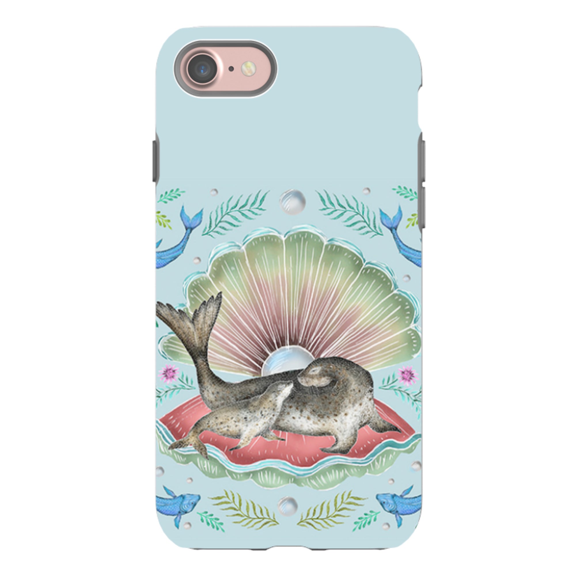 iPhone Tough Case - Seals In Shell By Catherine Rowe