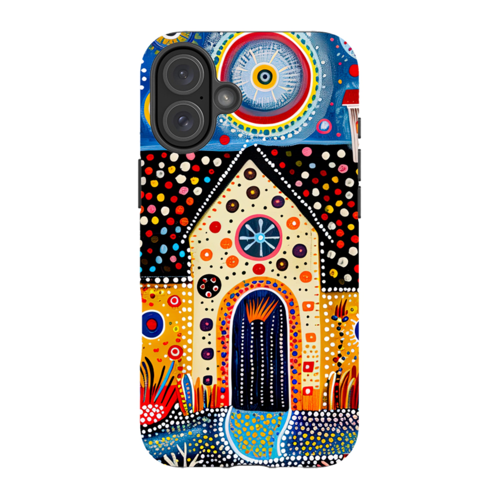 iPhone Case - Folk Art House IX