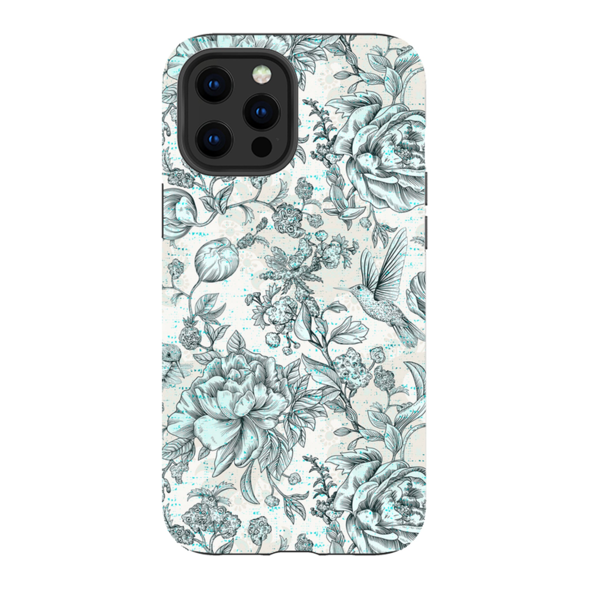 iPhone Tough Case - Blue Peonies