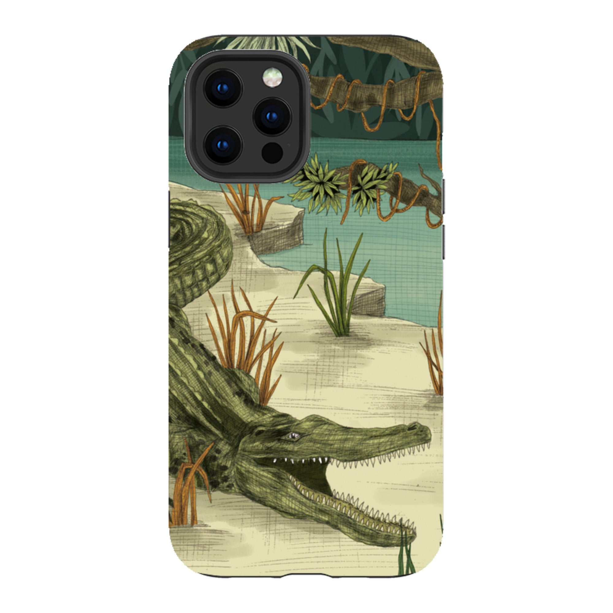 iPhone Tough Case - Crocodile By Jade Mosinski