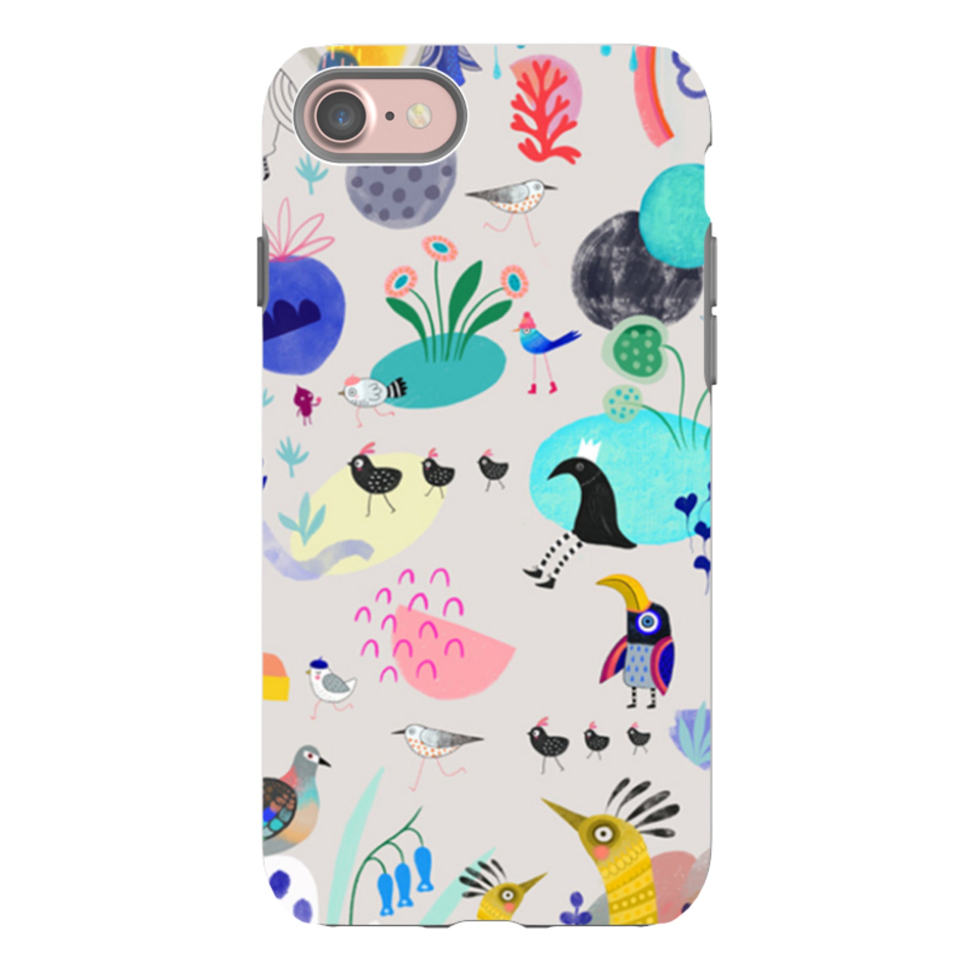 iPhone Tough Case - Crazy Bird By Mia Underwood