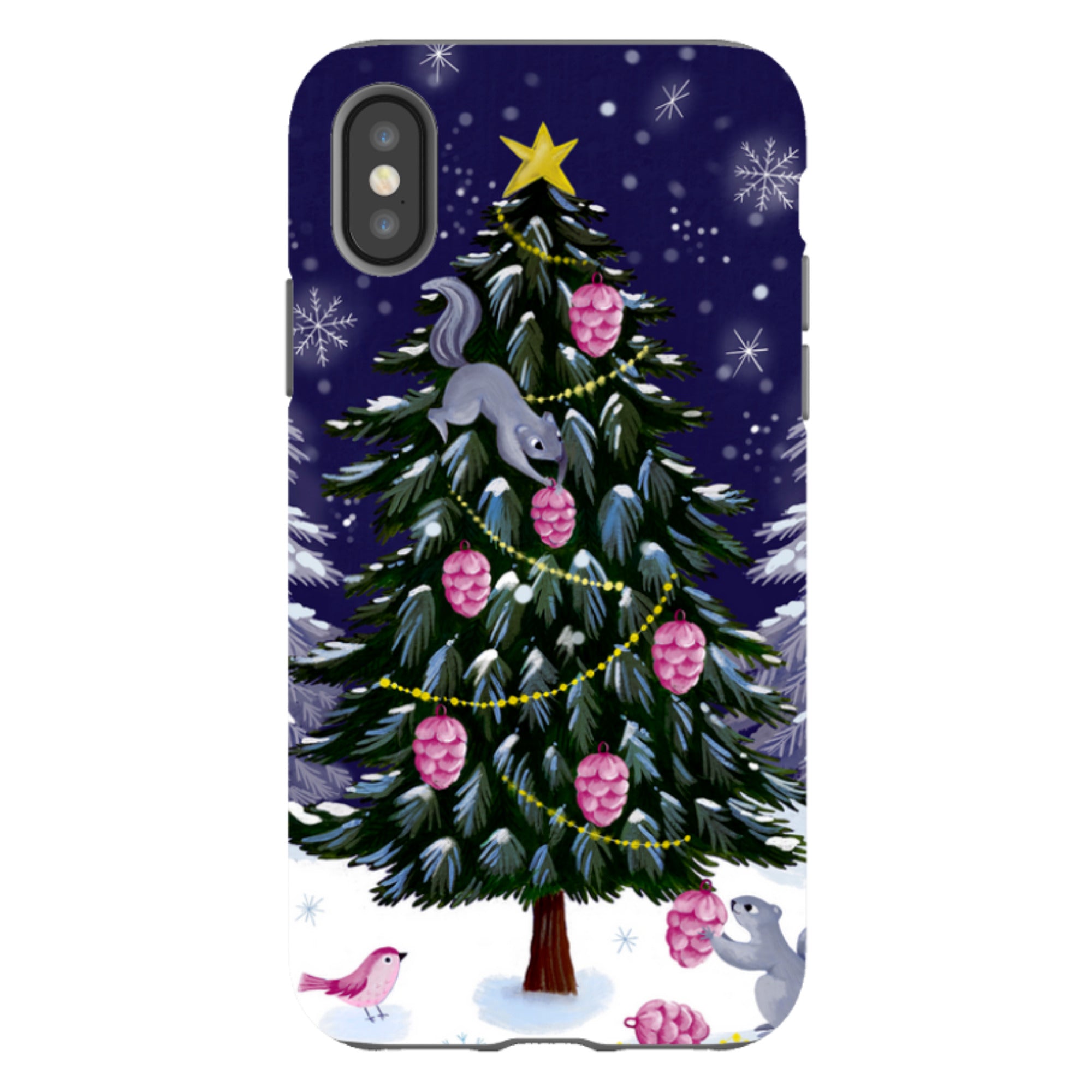 iPhone Tough Case - Squirrel Tree By Bex Parkin