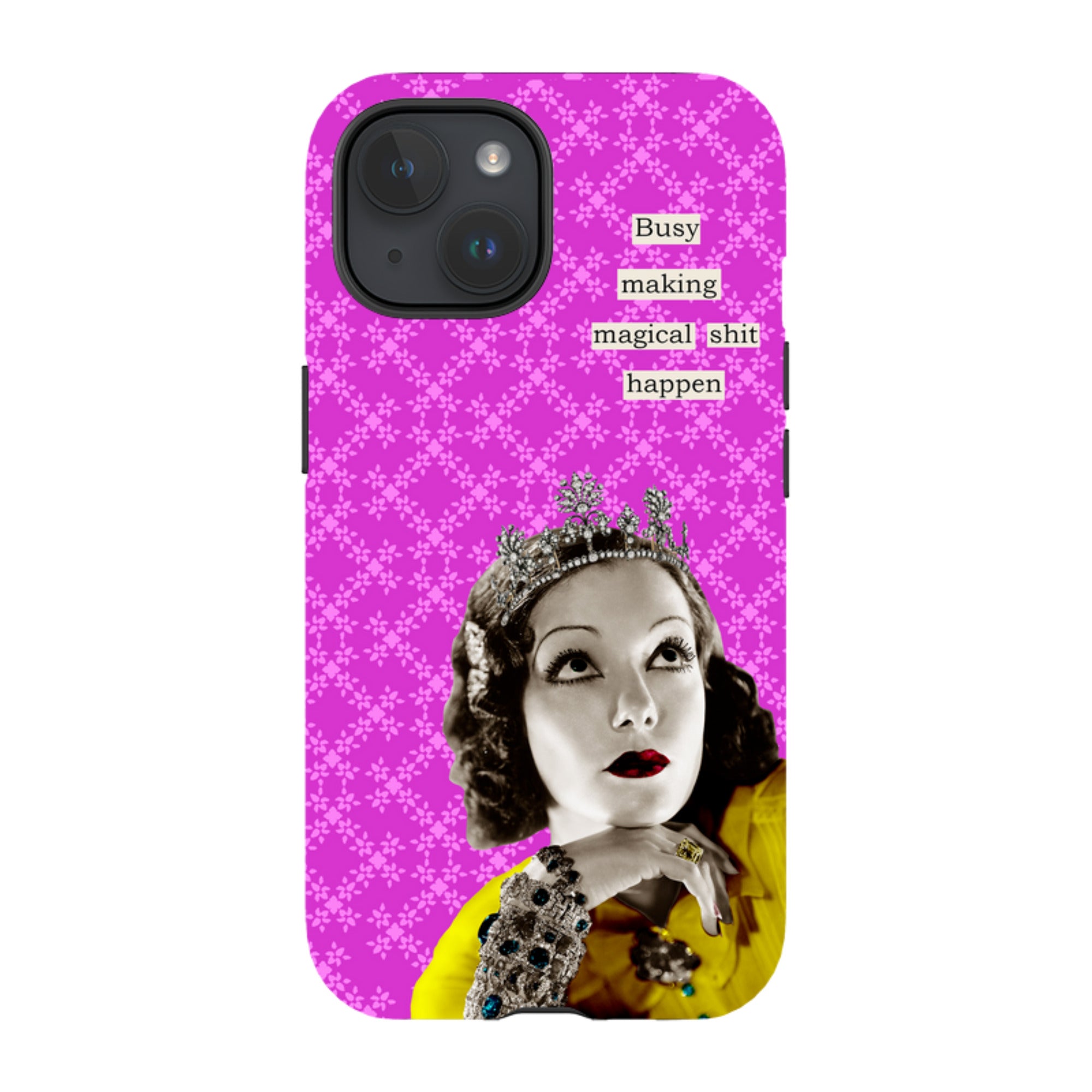 iPhone MagSafe Tough Case - Busy Making Magical  Sh-t Happen By Clare Jordan