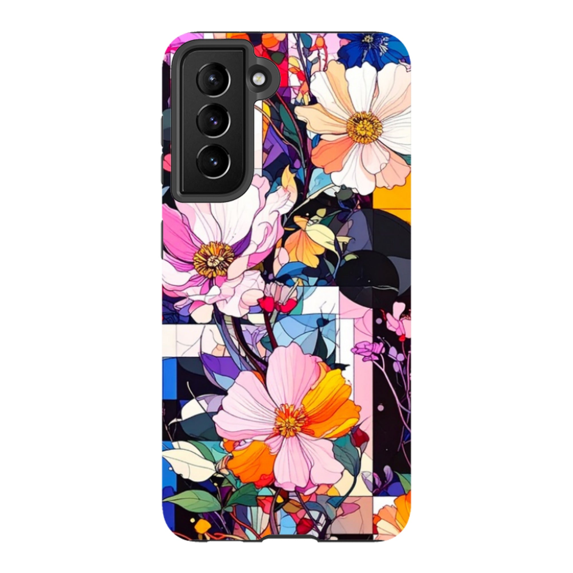 Samsung Tough Case - Block Floral