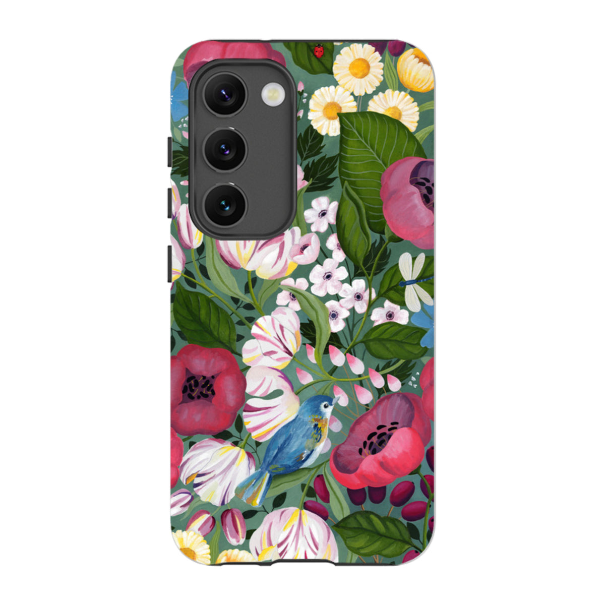 Samsung Tough Case - Bluebird Flowers By Bex Parkin