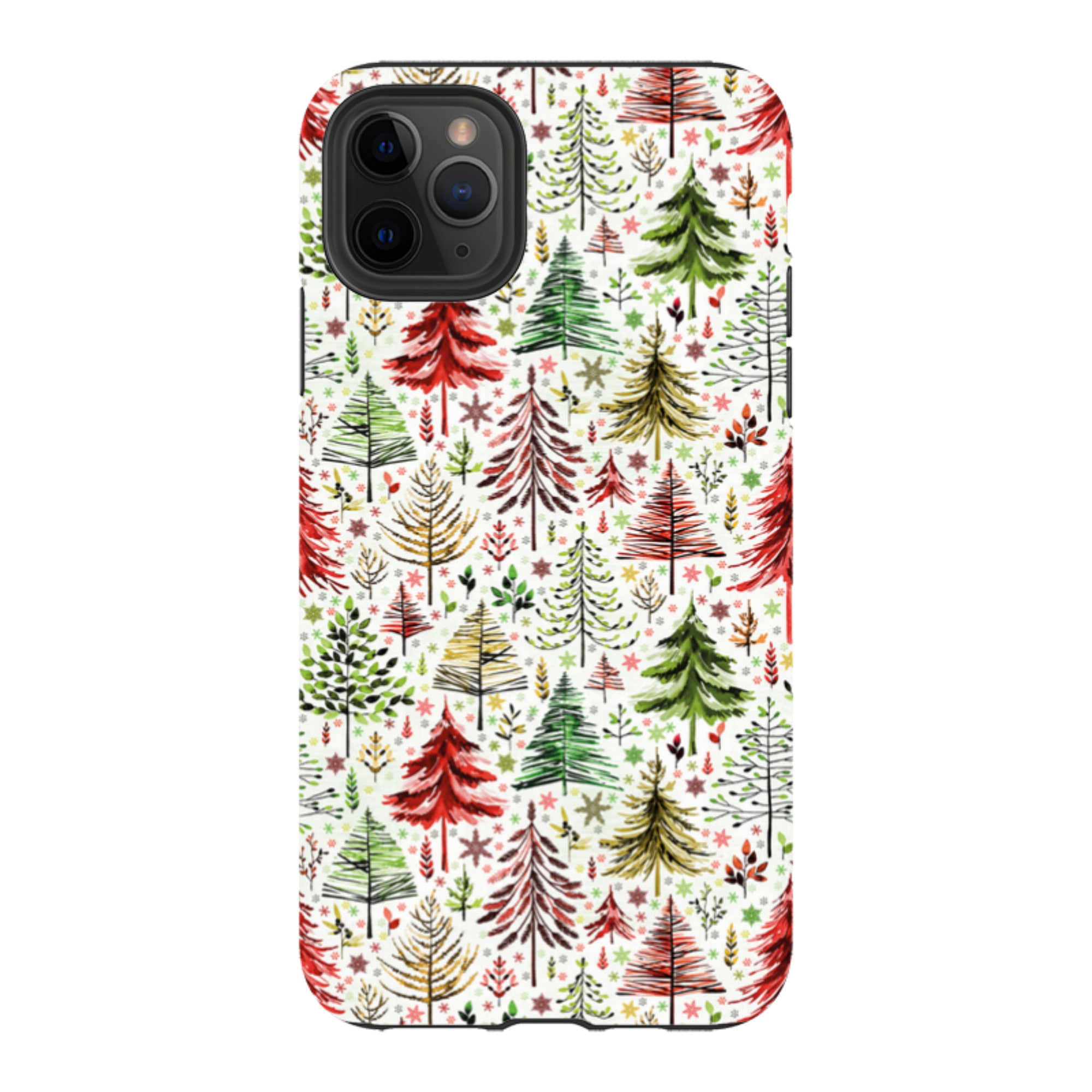 iPhone Tough Case - Xmas Trees By Elisabeth Haager
