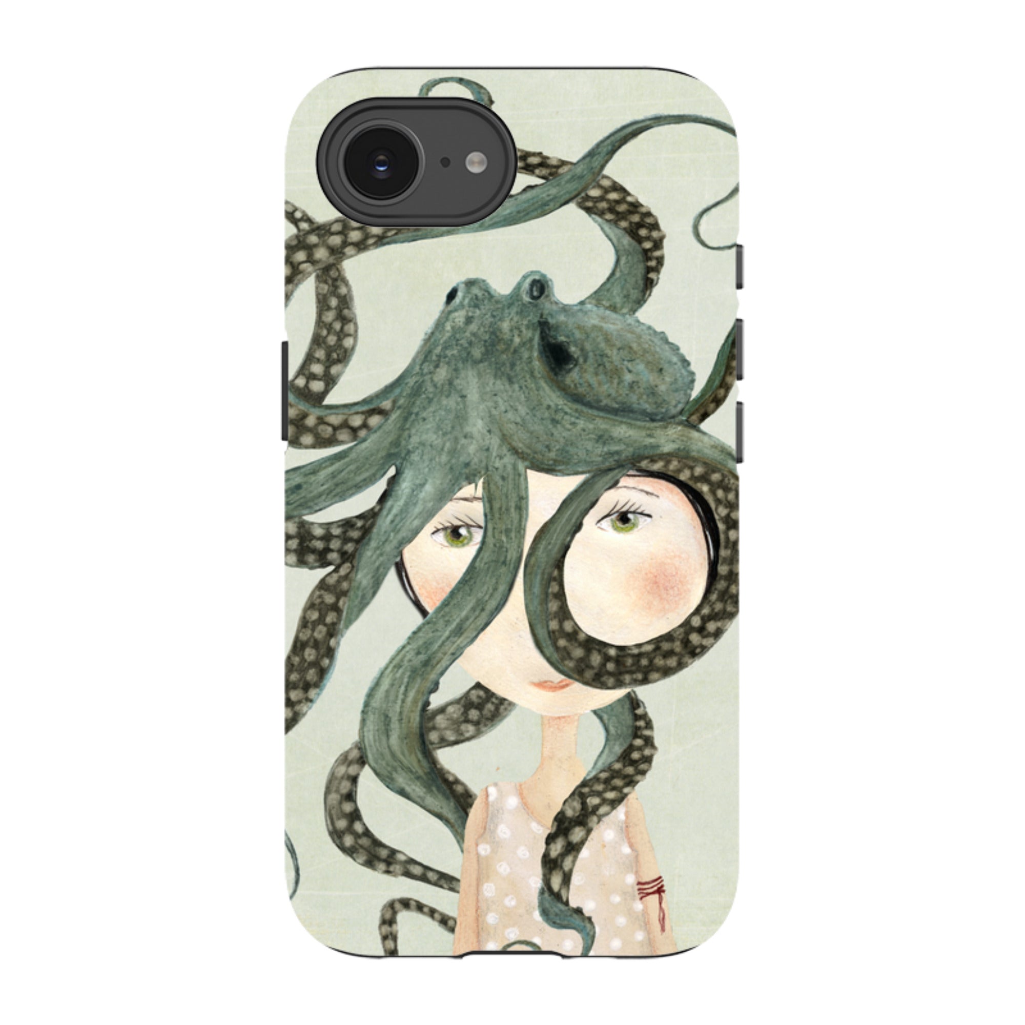 iPhone Tough Case - Octopus Girl By Katherine Quinn