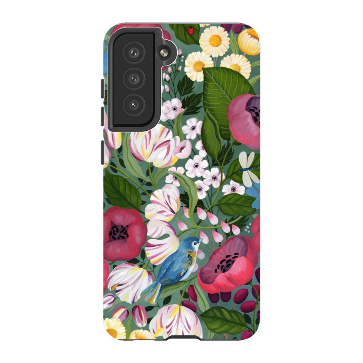 Samsung Tough Case - Bluebird Flowers By Bex Parkin