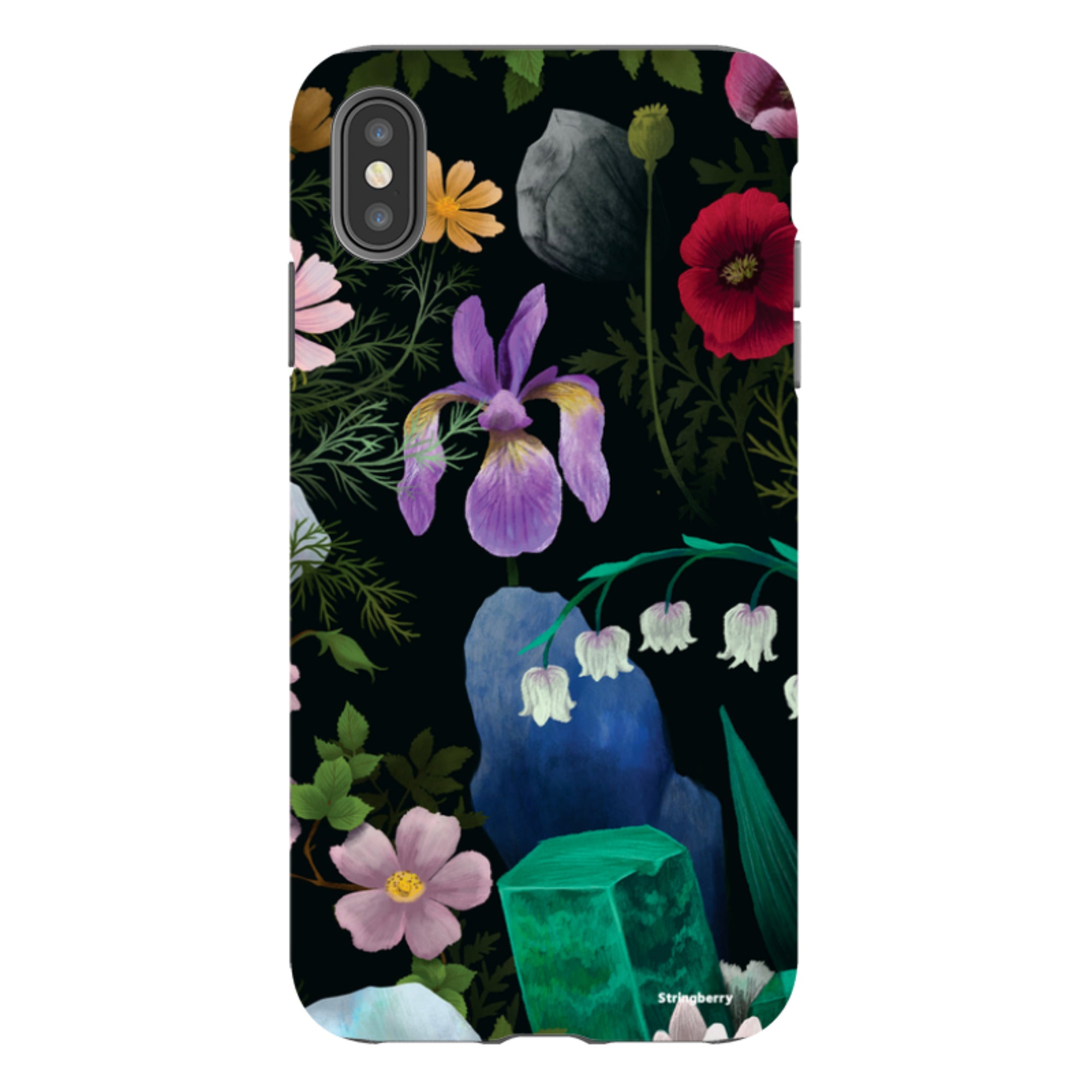 iPhone Tough Case - Crystal Flowers II By Anna Stead