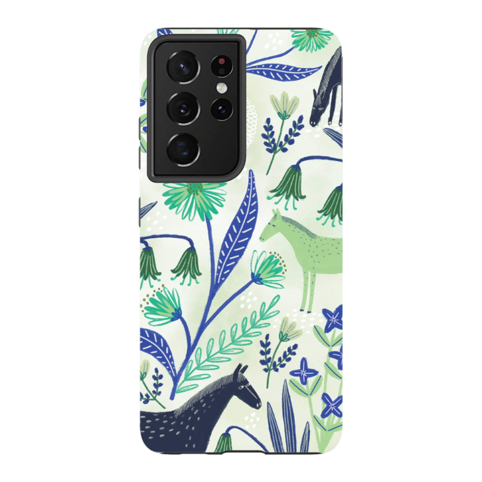 Samsung Tough Case - Wild Ponies Green By Lee Foster Wilson