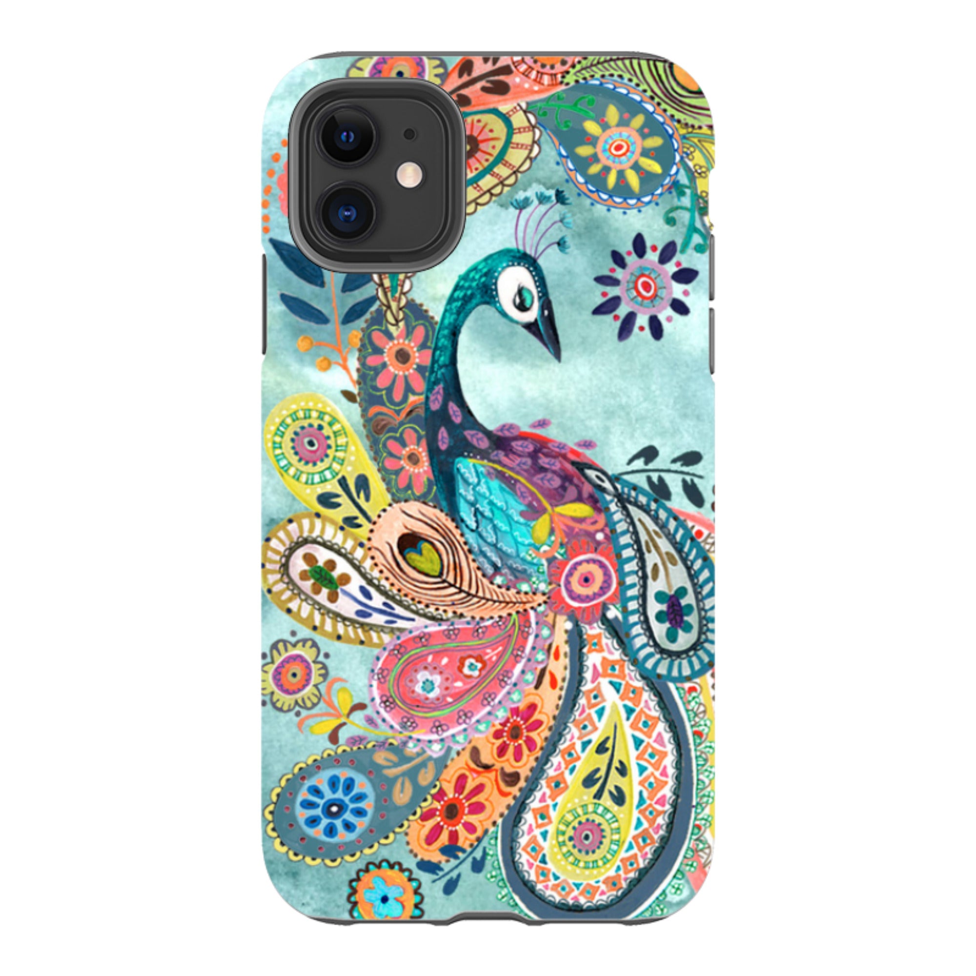 iPhone Tough Case - Peacock Dreams By Caroline Bonne Muller