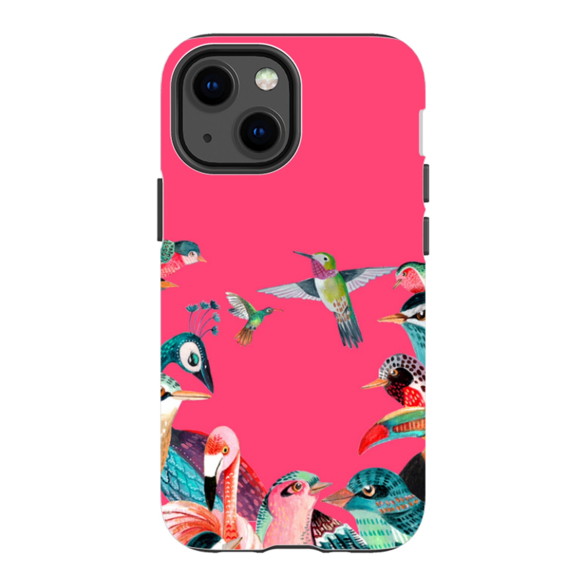 iPhone Tough Case - Pink Birds By Caroline Bonne Muller