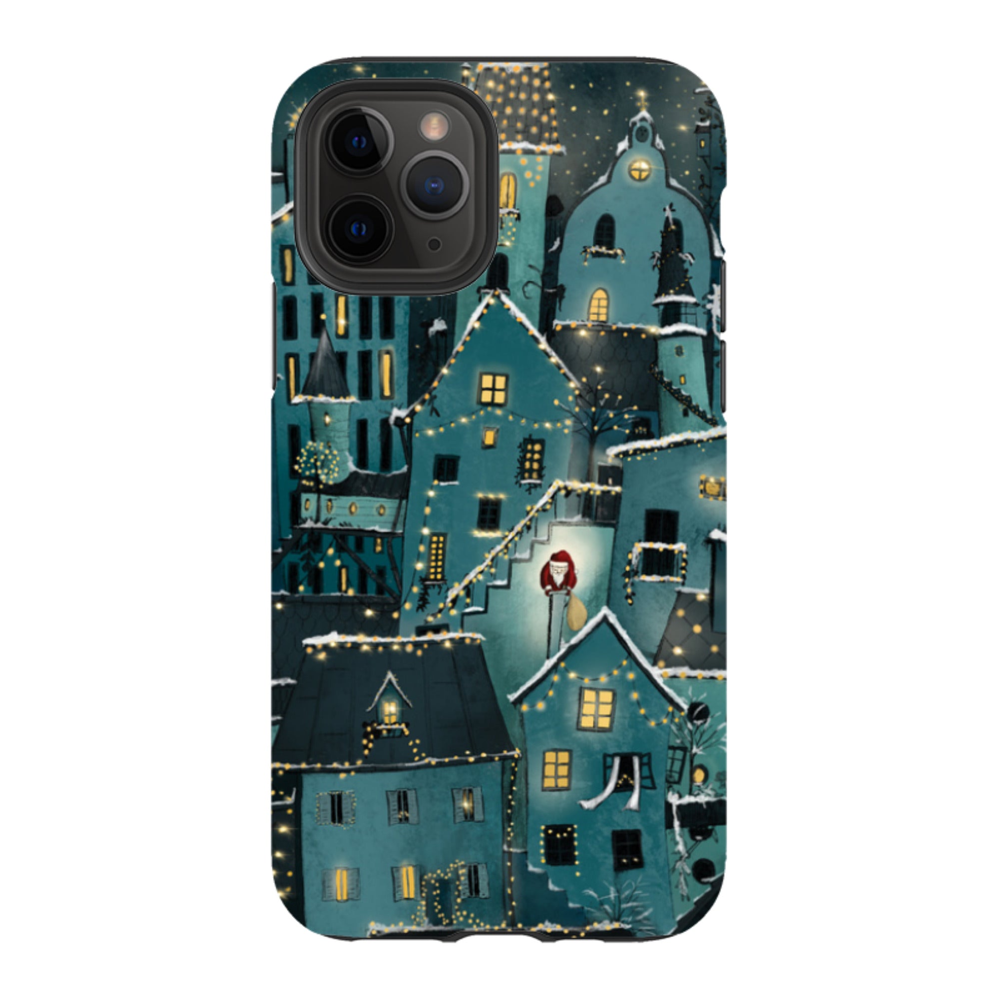iPhone Tough Case - Citywinkles Blue By Maja Lindberg