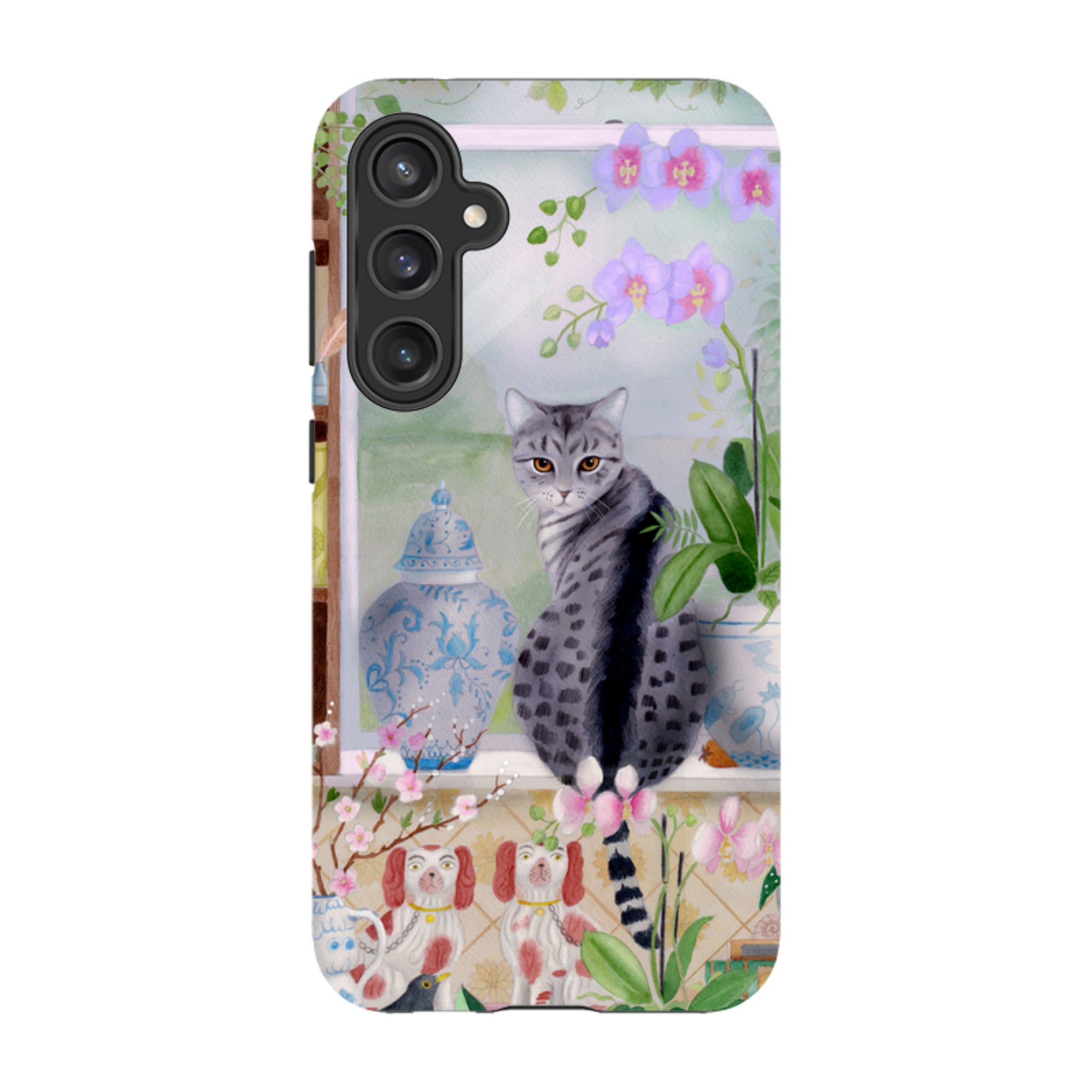 Samsung Tough Case - Cat In Window By Bex Parkin