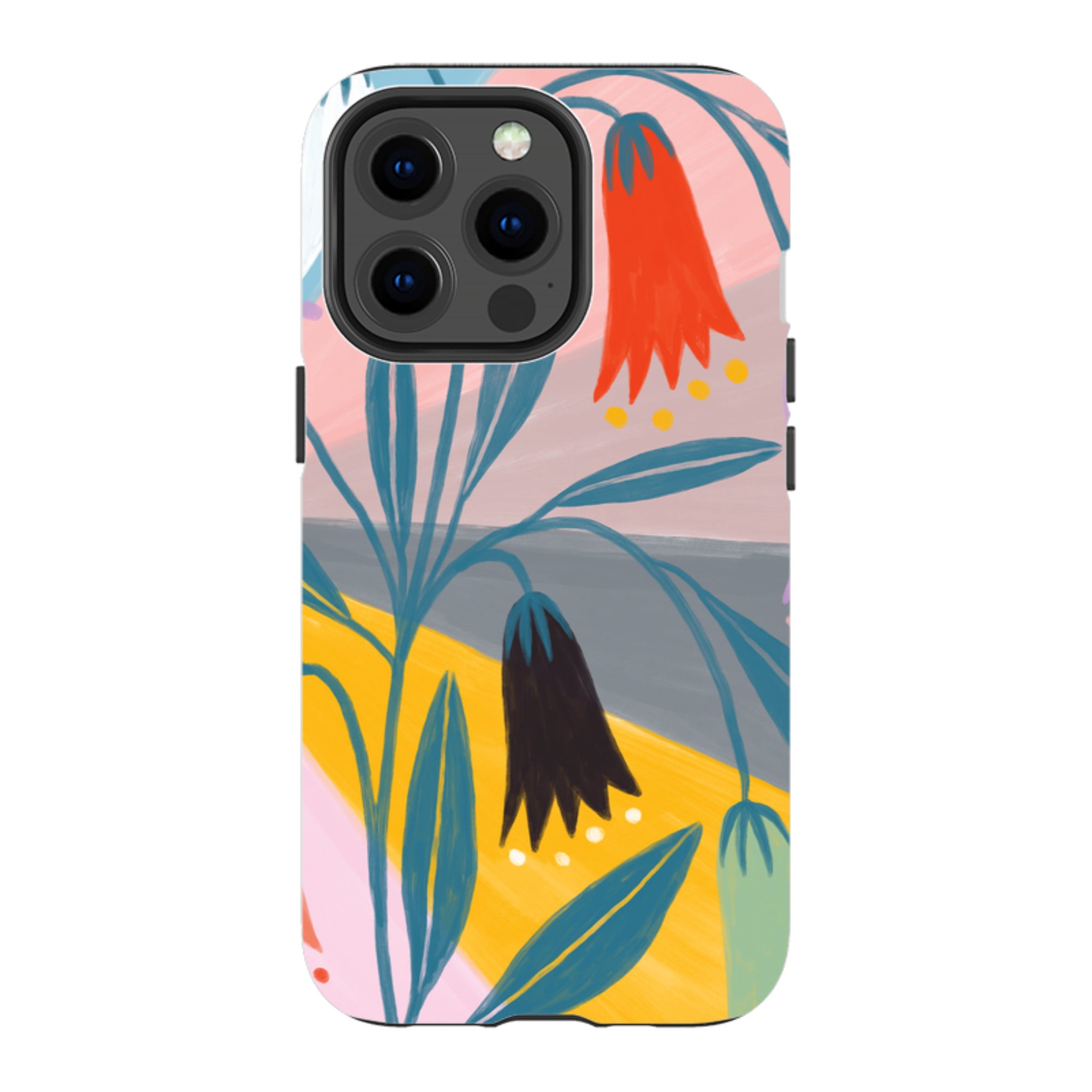 iPhone Tough Case - Bell Flowers By Lee Foster Wilson