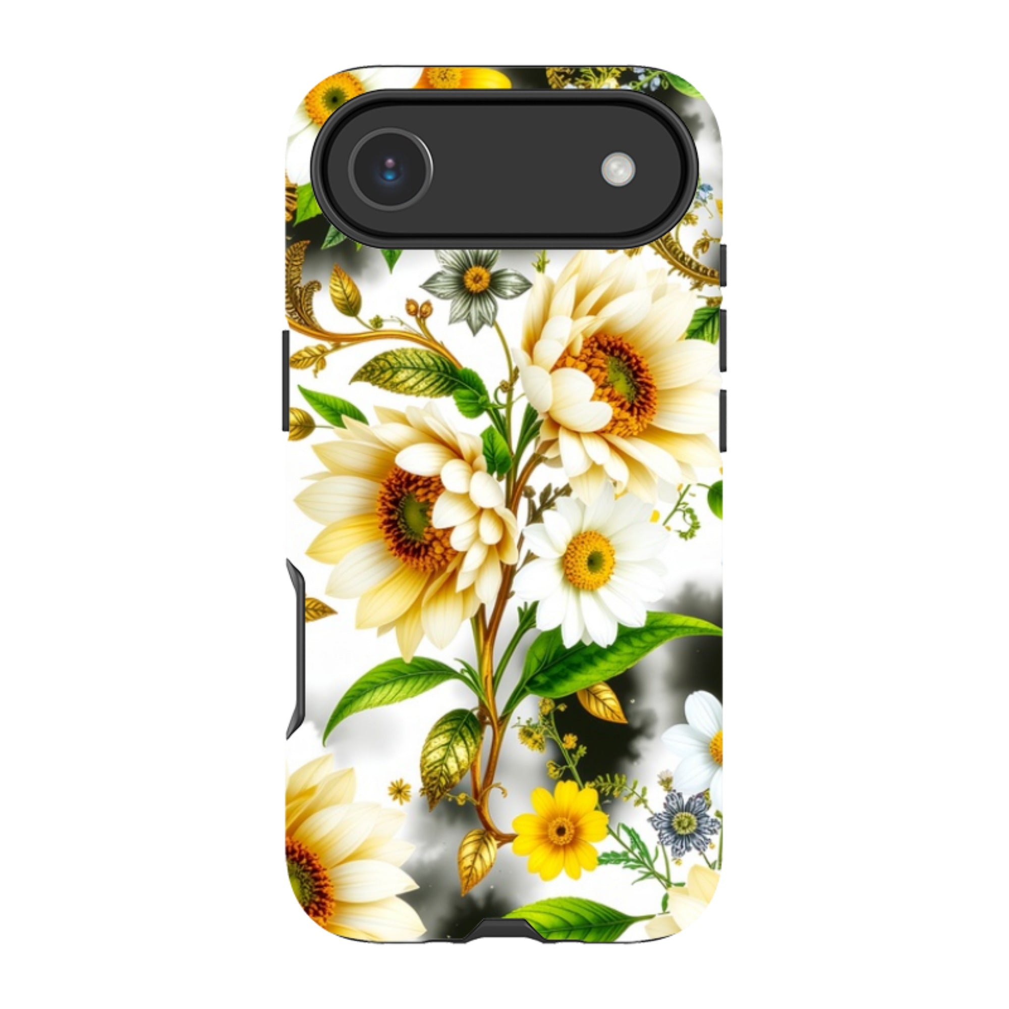 iPhone Case - Gold Flowers