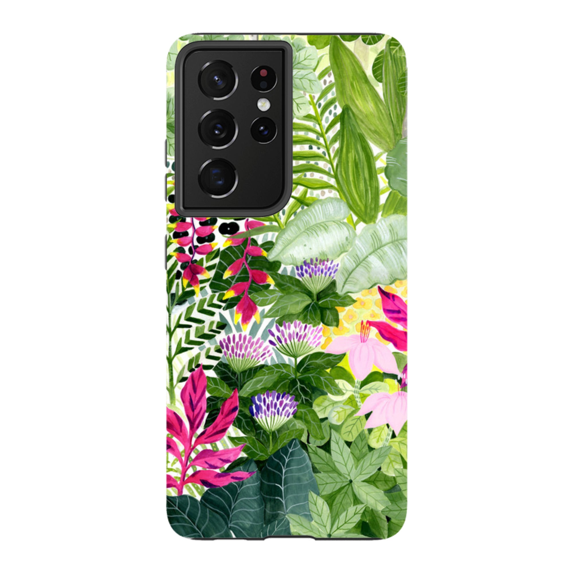 Samsung Tough Case - Pink Botanical By Bex Parkin