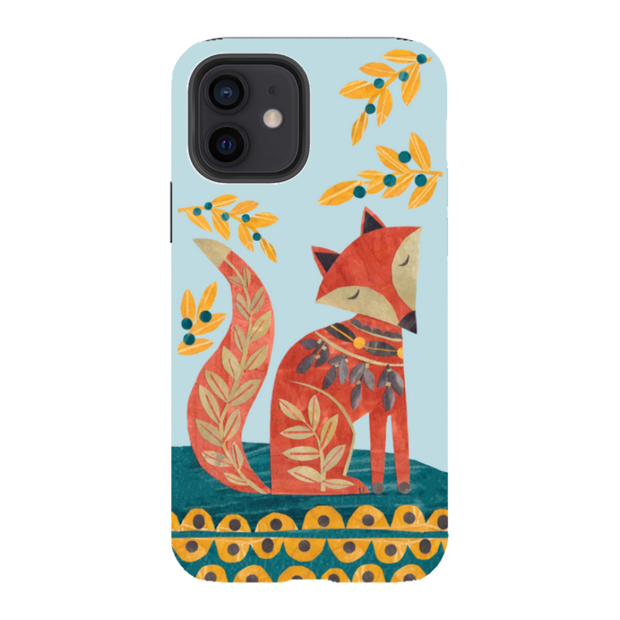 iPhone Tough Case - Folk Foxie By Tracey English