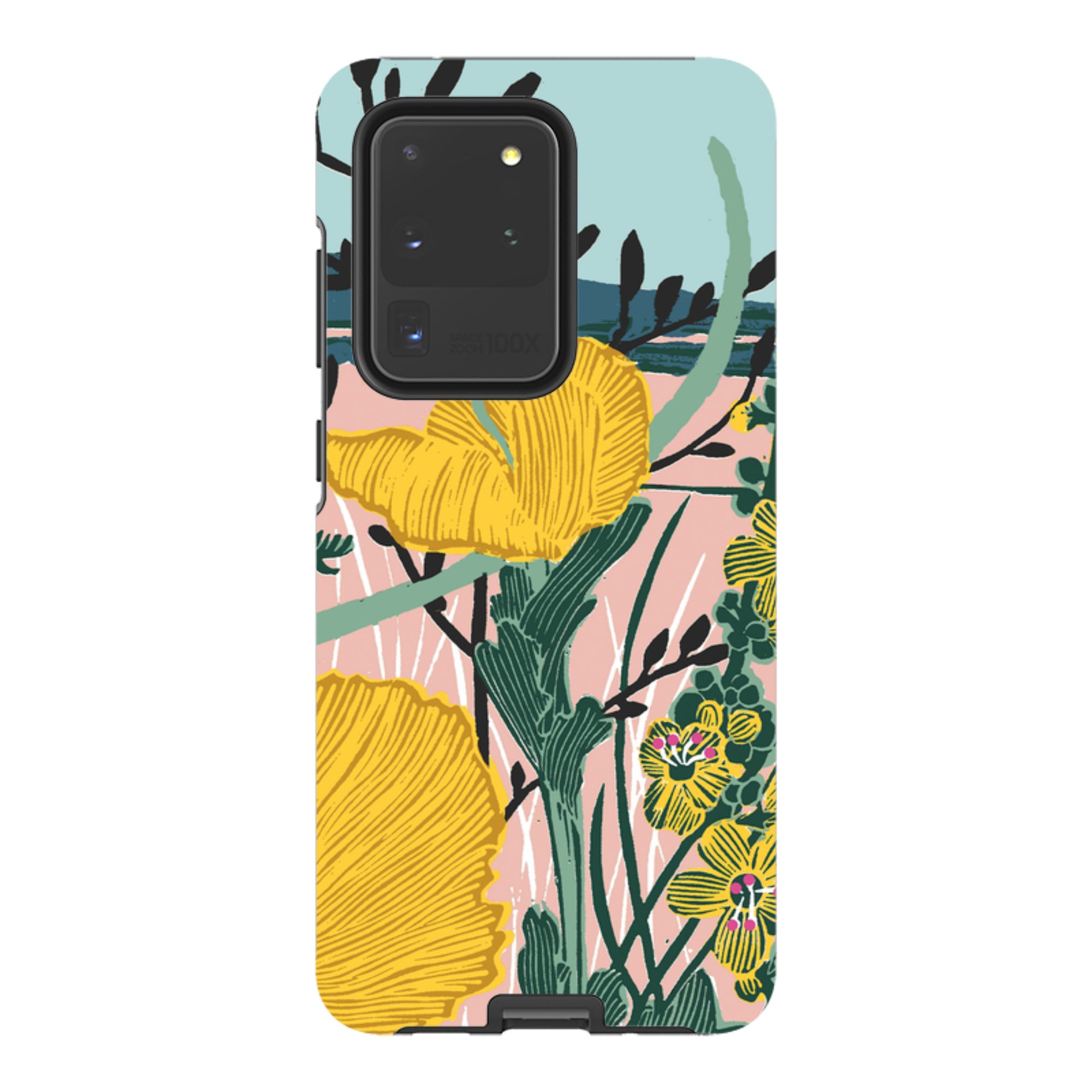 Samsung Tough Case - Yellow Poppies By Kate Heiss