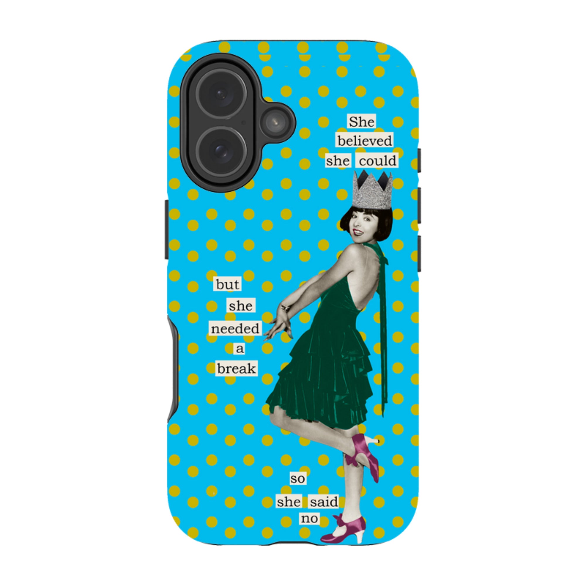 iPhone Tough Case - She Believed She Could By Clare Jordan