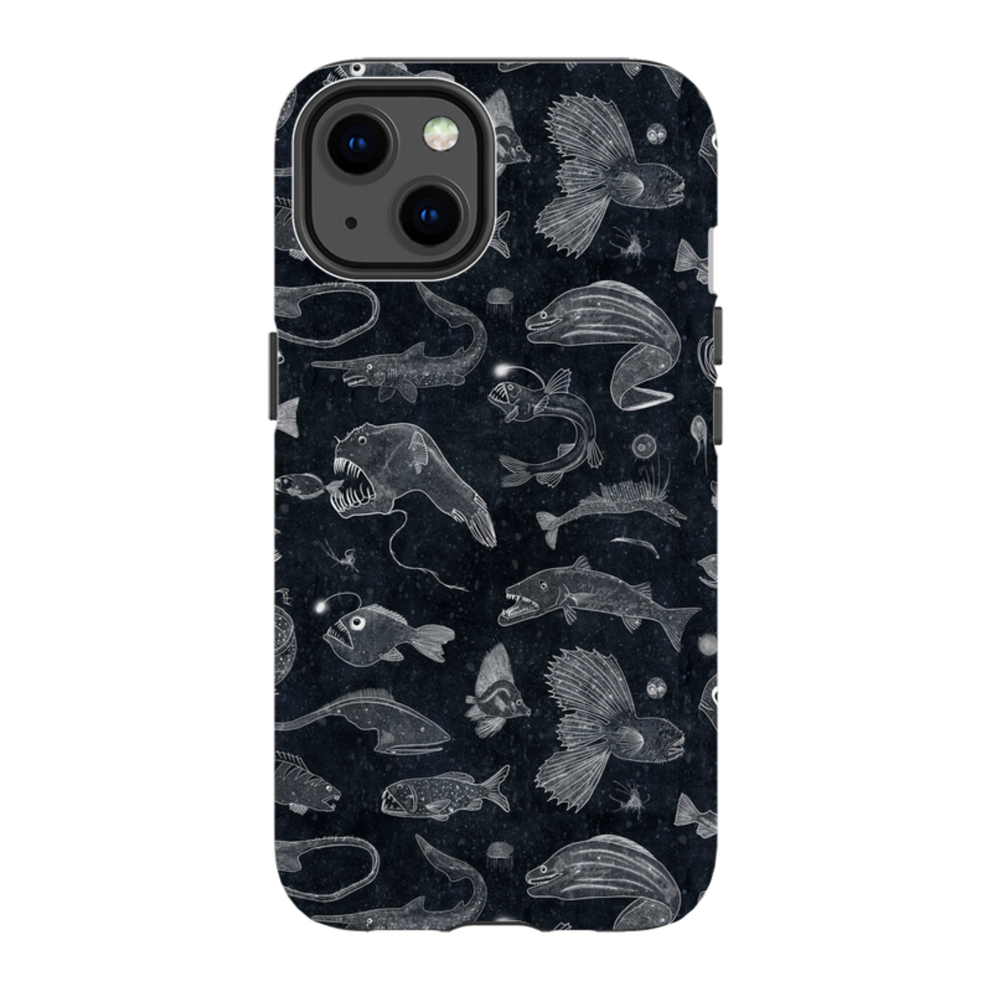 iPhone Tough Case - Biters Line Drawing By Katherine Quinn