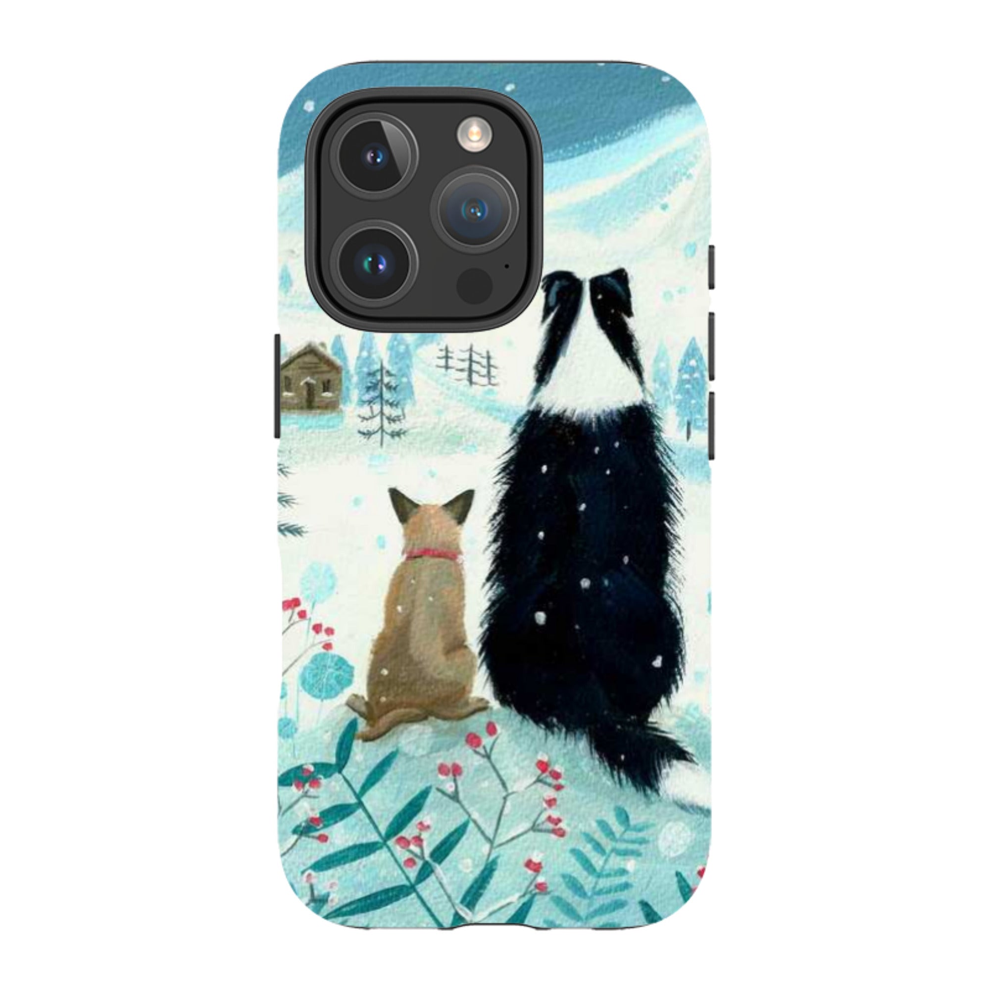 iPhone Tough Case - Dogs Xmas By Mary Stubberfield