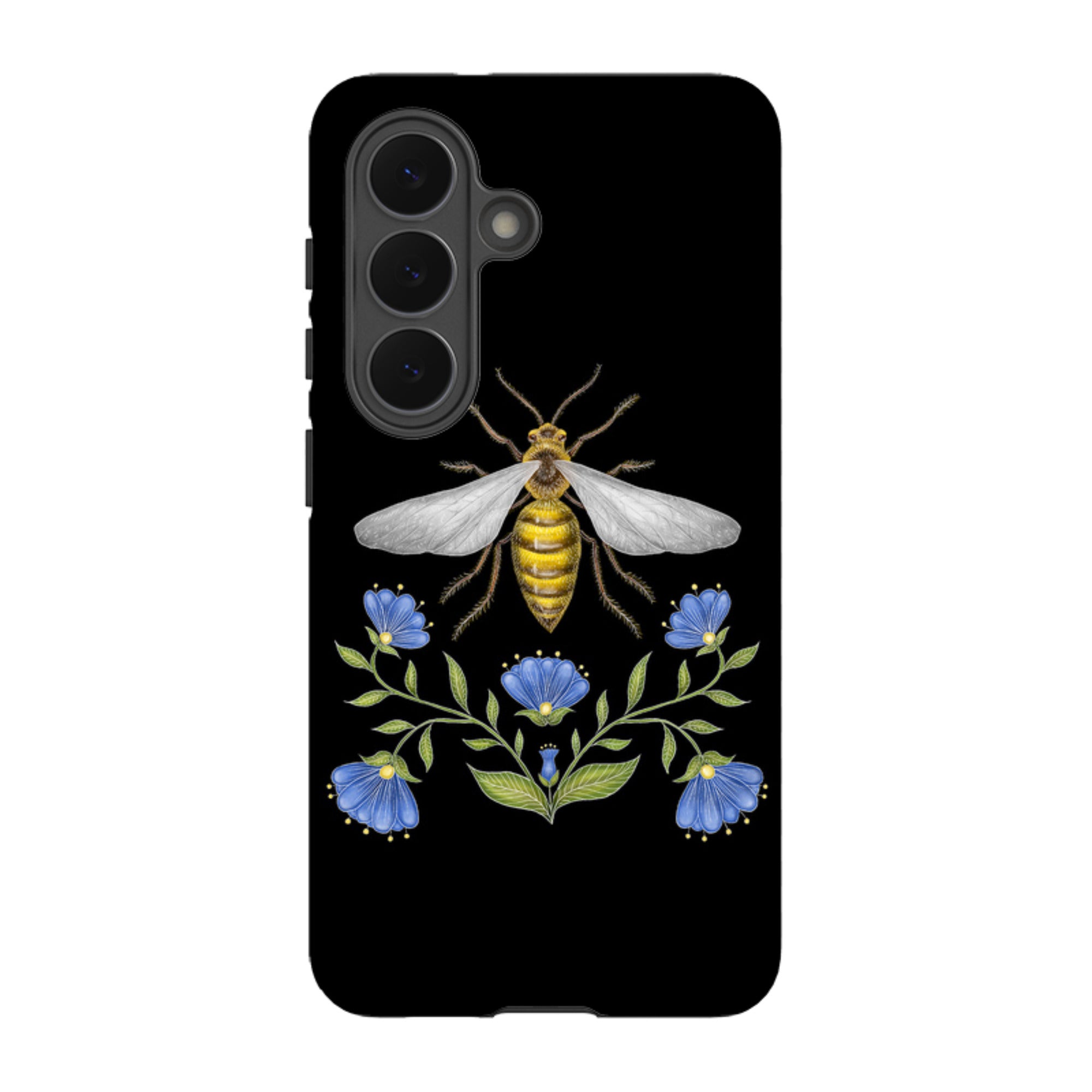 Samsung Tough Case - Wings Of Freedom Black By Catherine Rowe