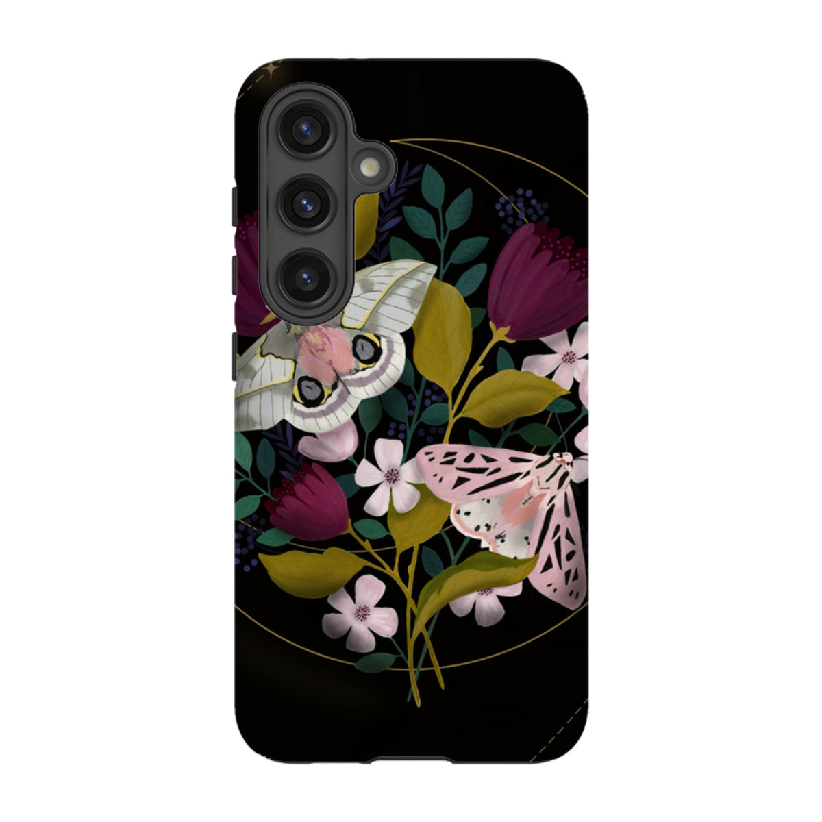 Samsung Tough Case - Moon Moths By Bex Parkin