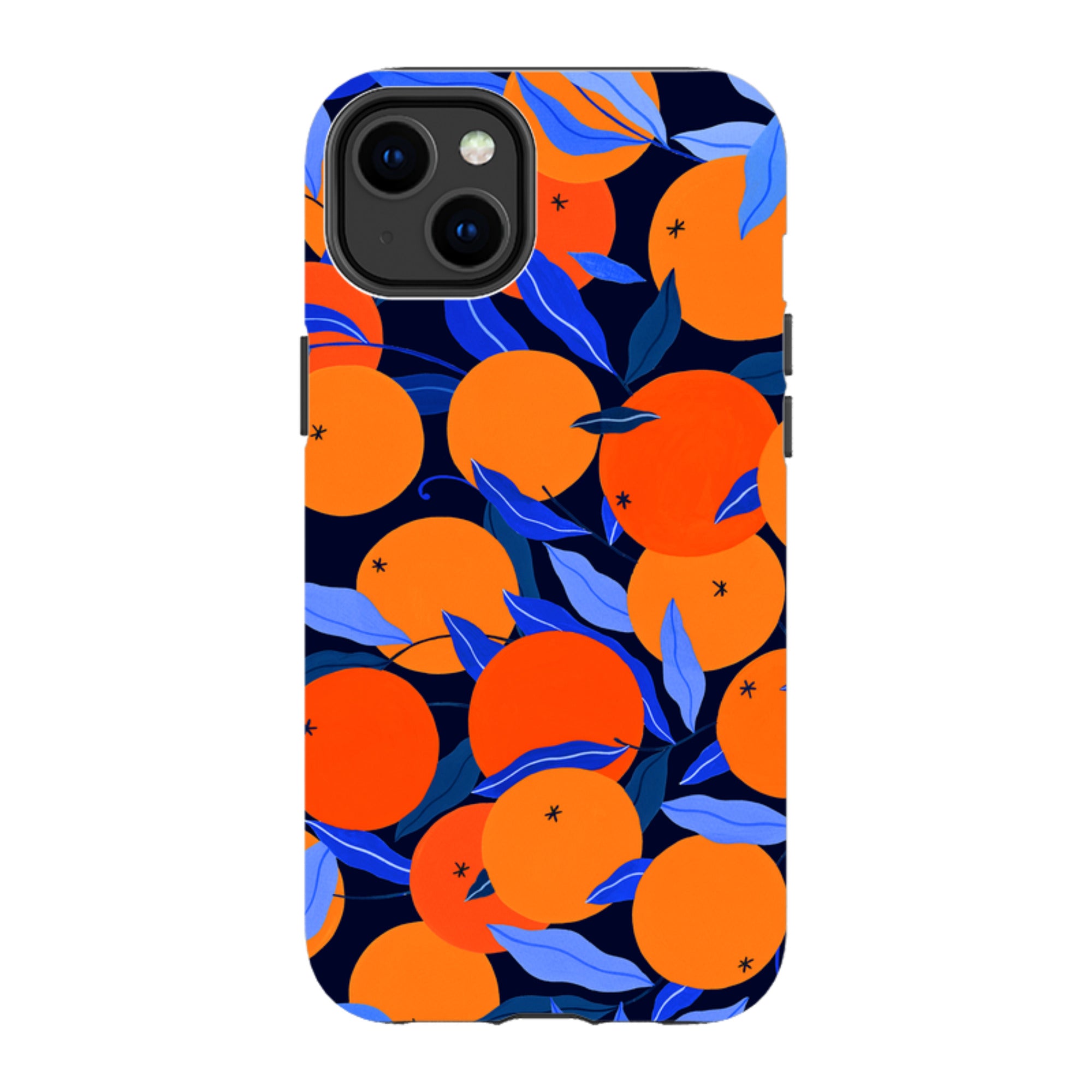 iPhone MagSafe Tough Case -  Arancello Navy Pattern By Madalina Andronic