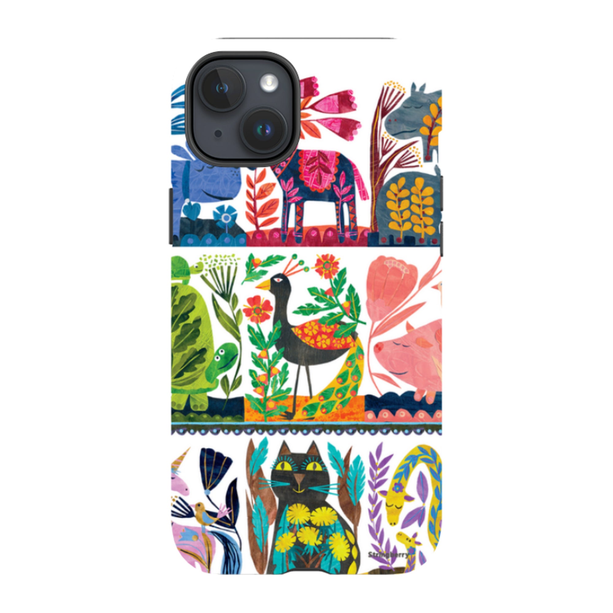 iPhone Tough Case - Folk Colour By Tracey English