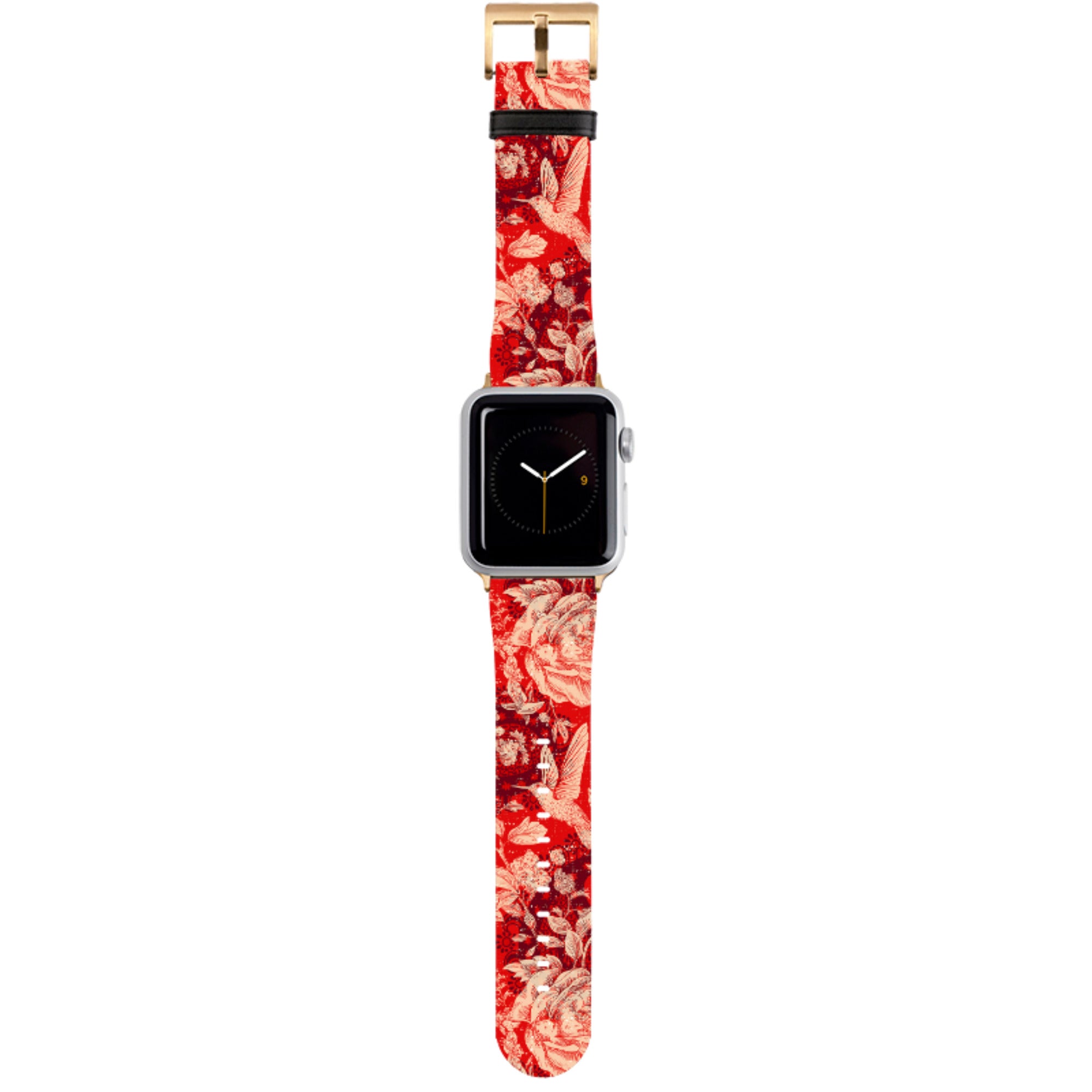 Red Peonies Apple Watch Strap