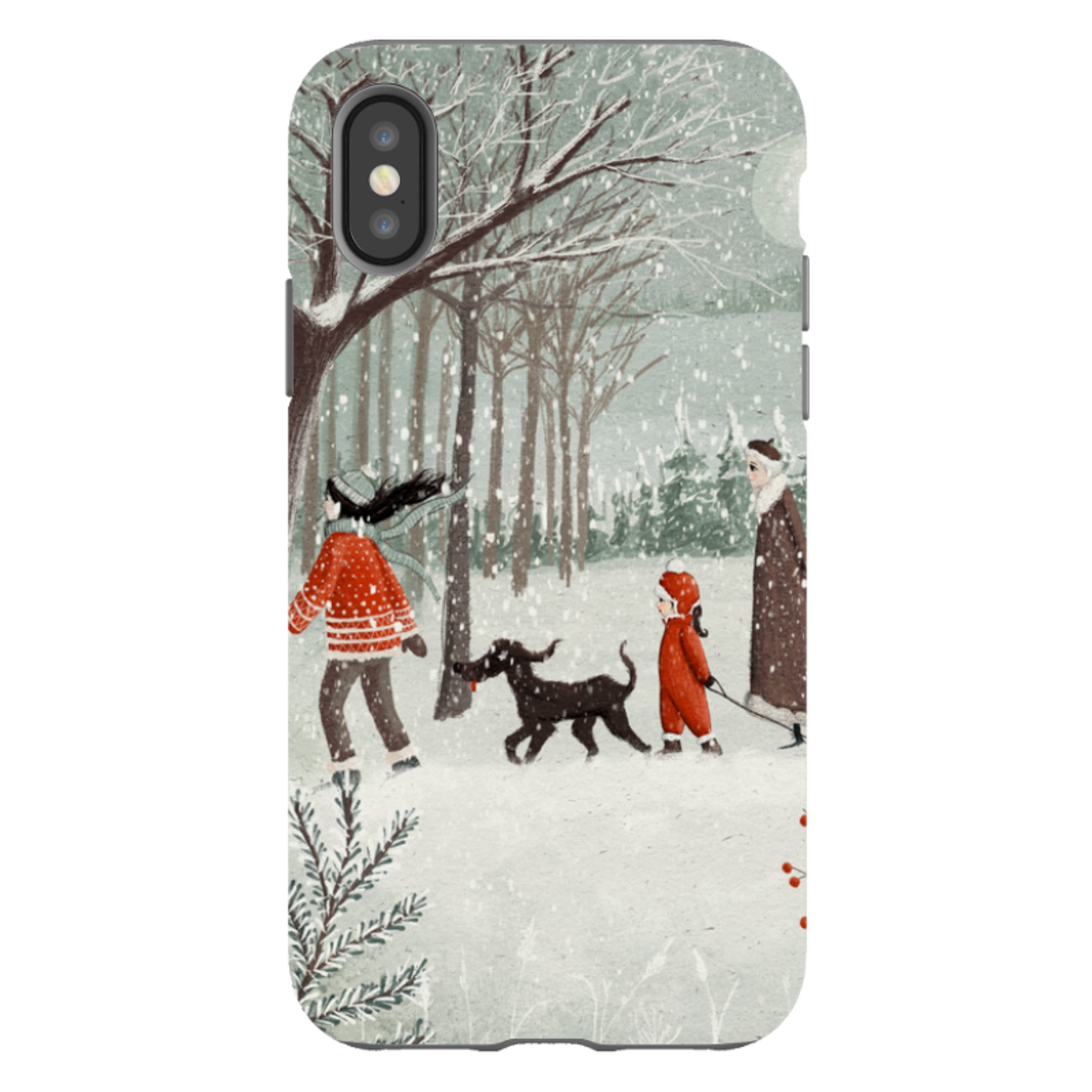 iPhone Tough Case - Winter Walk By Maja Lindberg