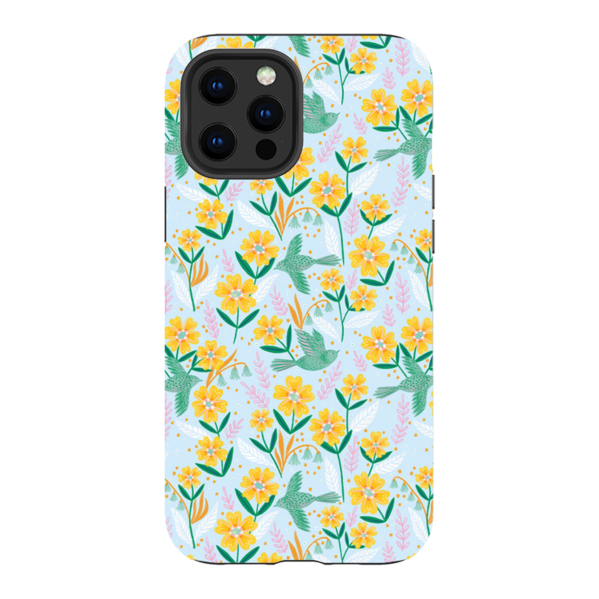 iPhone Tough Case - Sweet Birds Blue By Lee Foster Wilson