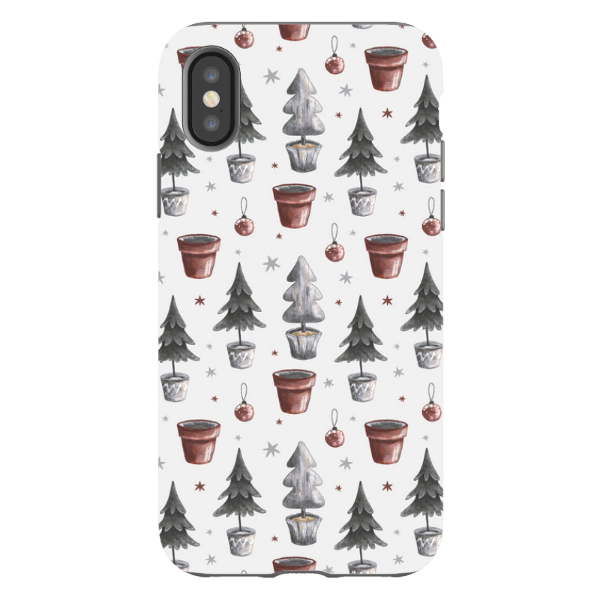 iPhone Tough Case - Xmas Tree Pattern