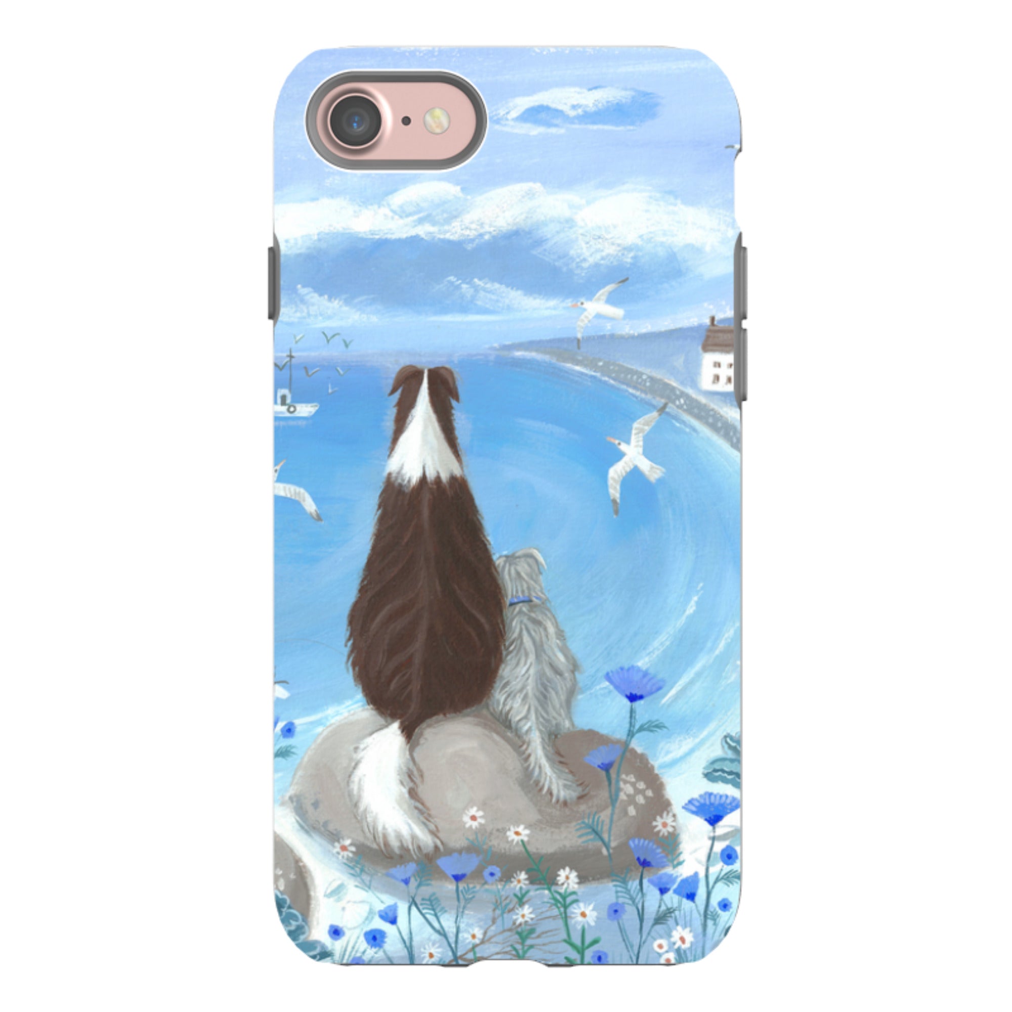 iPhone Tough Case - Beach Dog By Mary Stubberfield