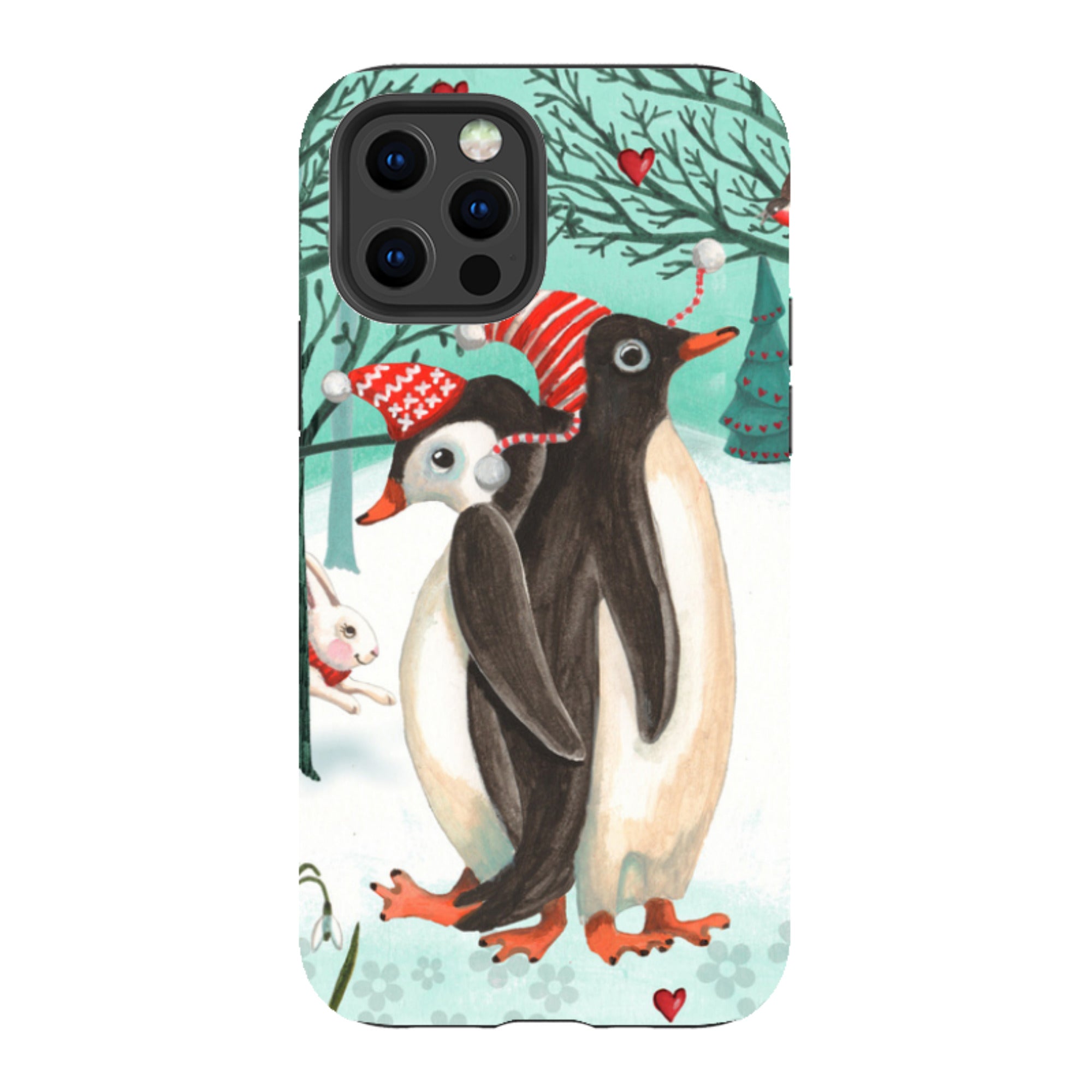iPhone Tough Case - Winter Together By Caroline Bonne Muller