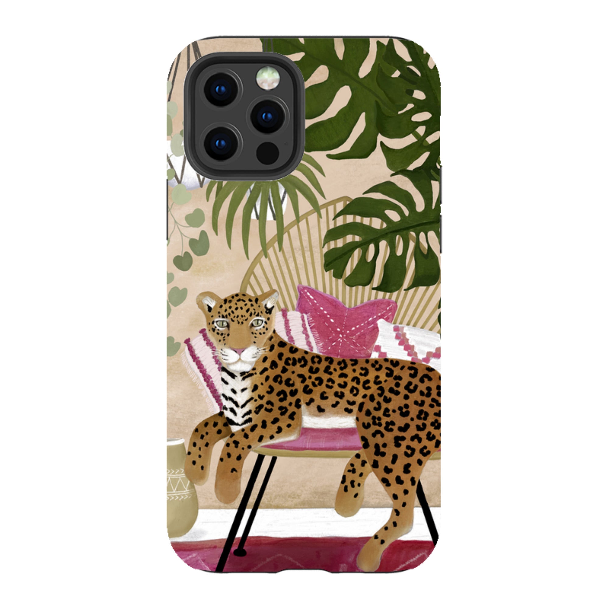 iPhone Tough Case - Boho Leopard Cream By Bex Parkin