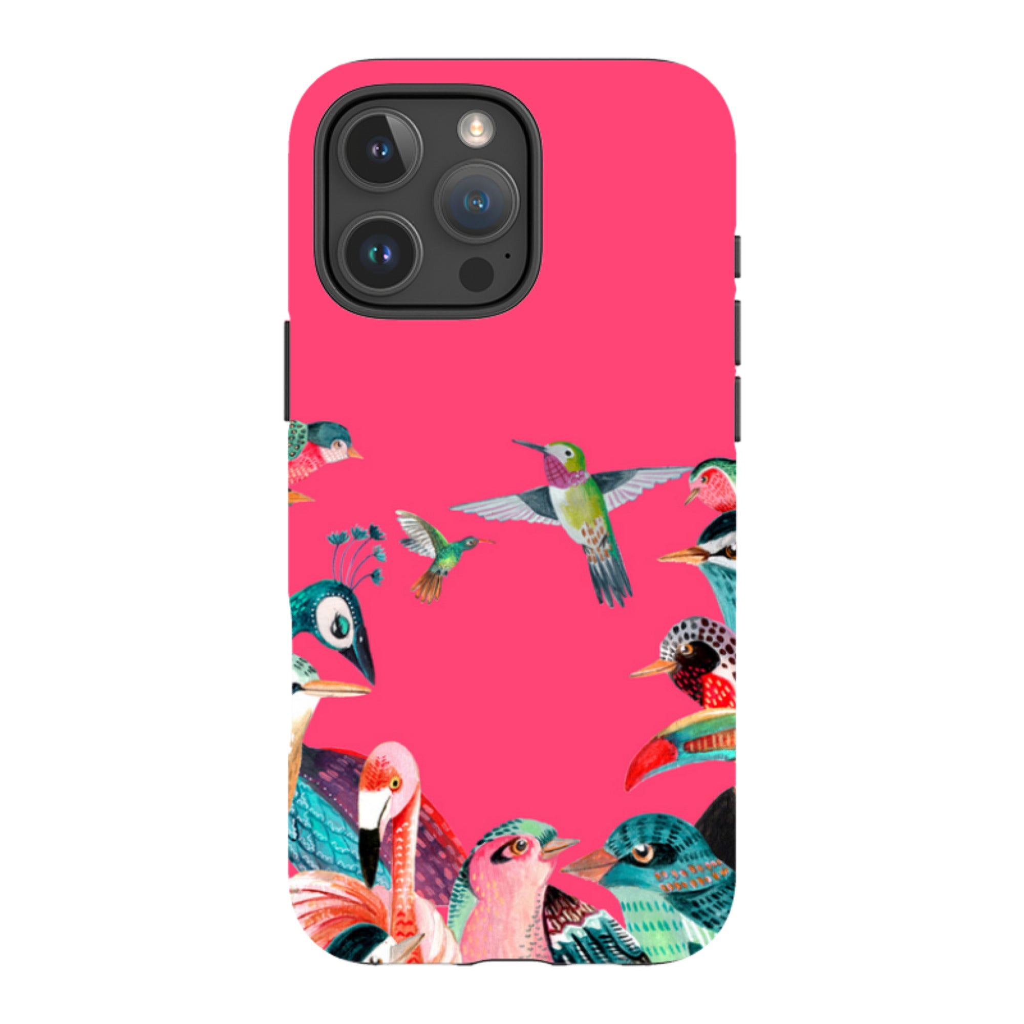 iPhone Tough Case - Pink Birds By Caroline Bonne Muller
