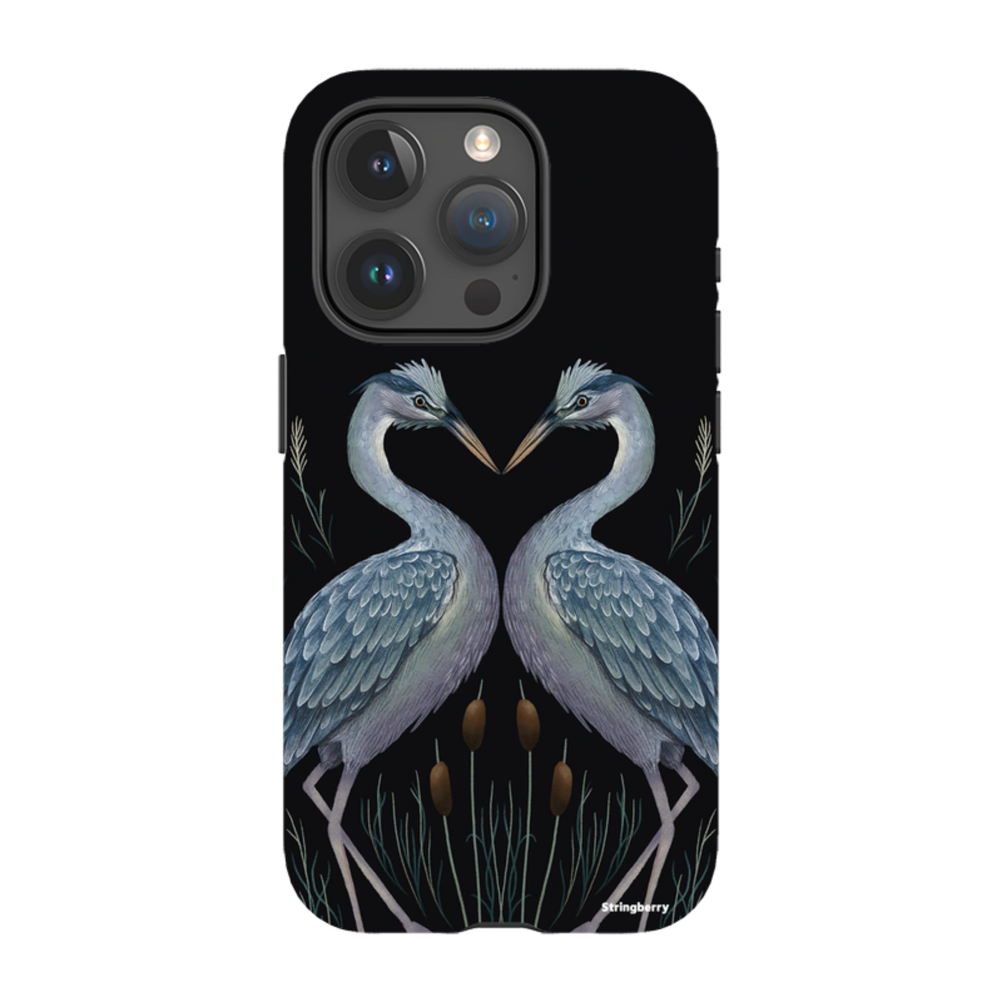 iPhone MagSafe Tough Case - Heron Pair By Anna Stead